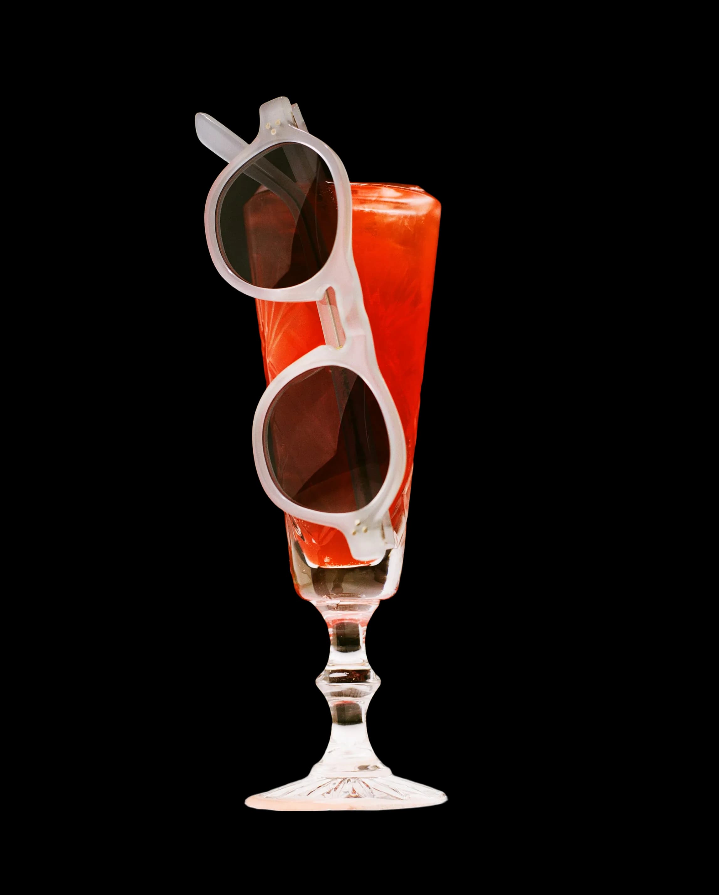 Drake's by Ransome Dusty Grey Oval Frame Sunglasses