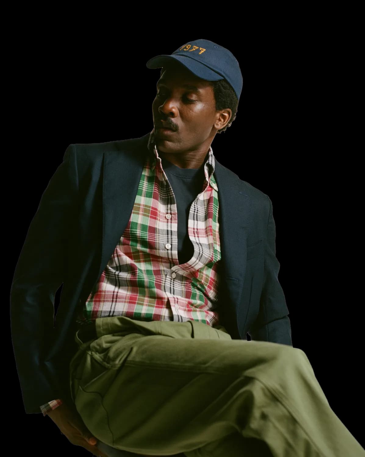 Green and Burgundy Madras Check Cotton Button-Down Shirt