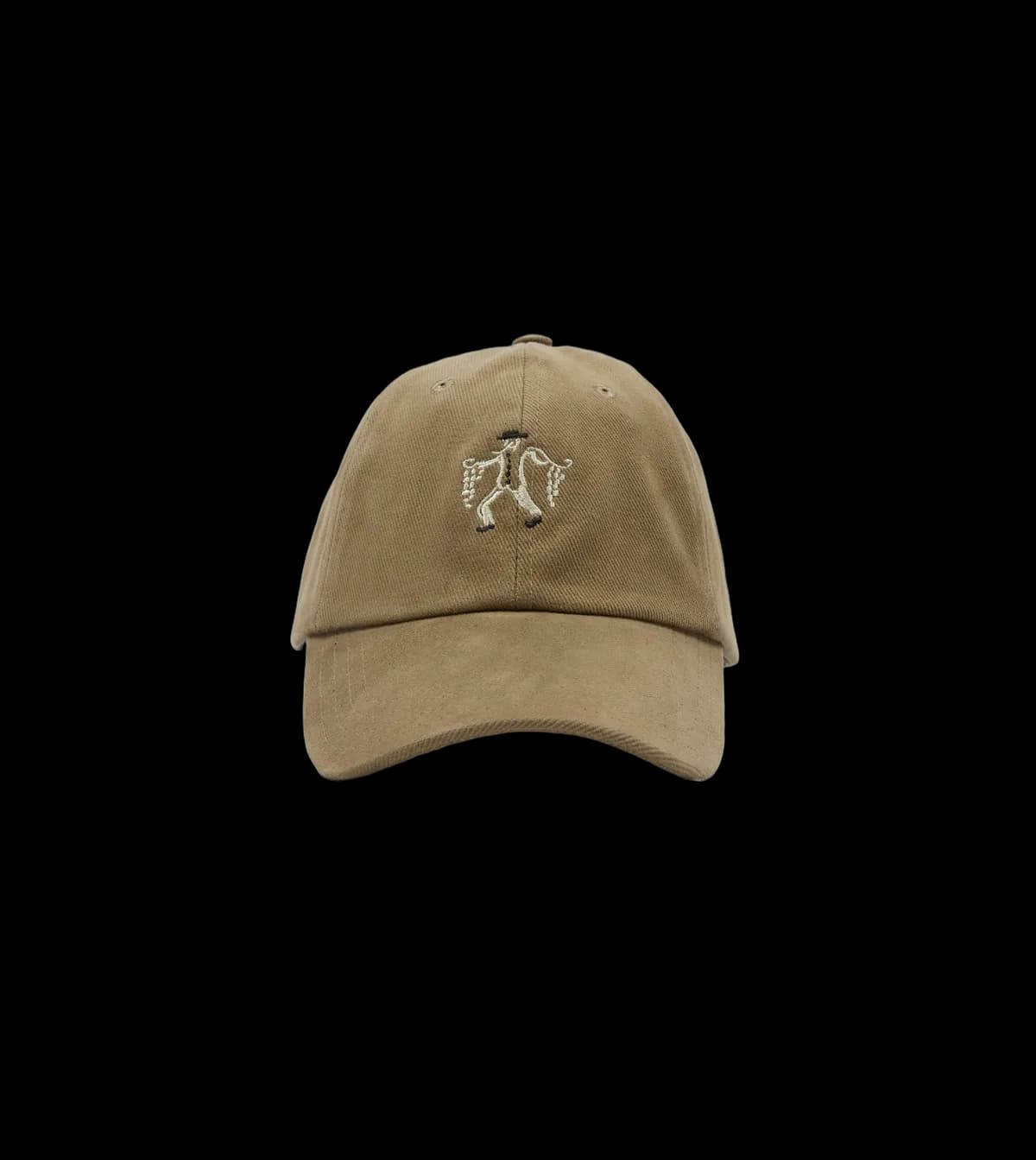 Brown 'Onion Seller' Cotton Twill Baseball Cap