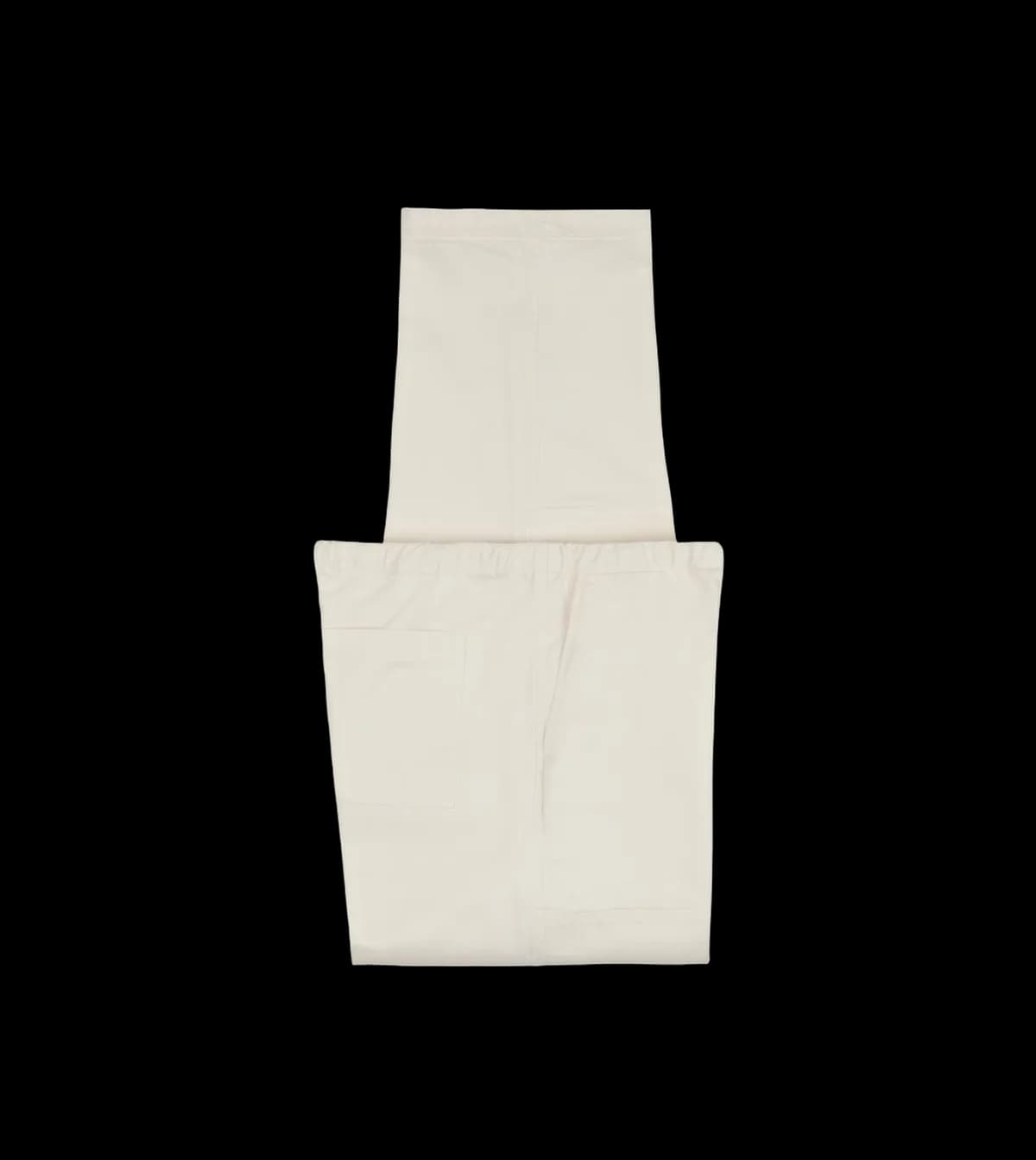 Ecru Cotton Drawstring Trousers