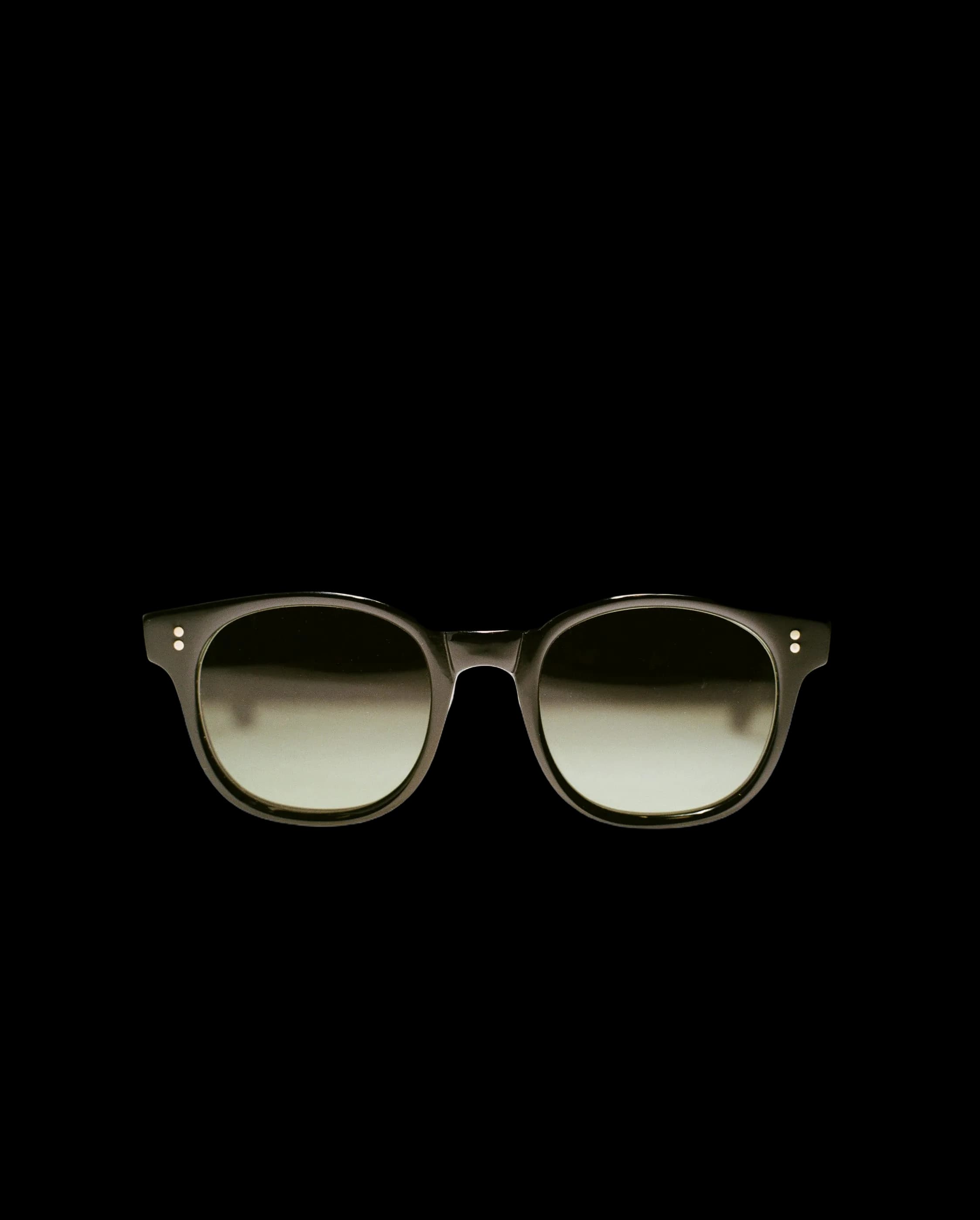 Drake's by Ransome Black Panto Frame Sunglasses