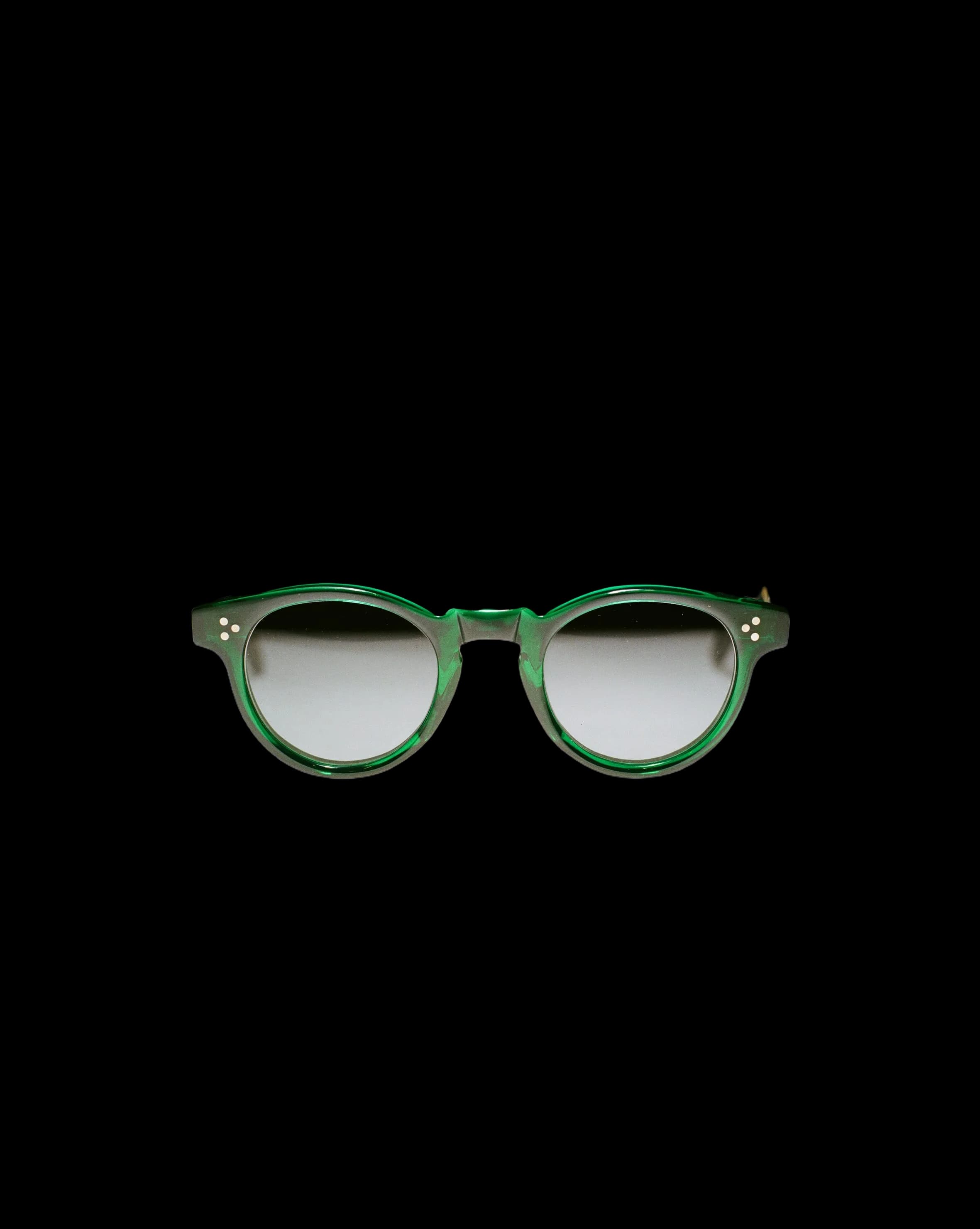 Drake's by Ransome Dark Green Panto Frame Sunglasses