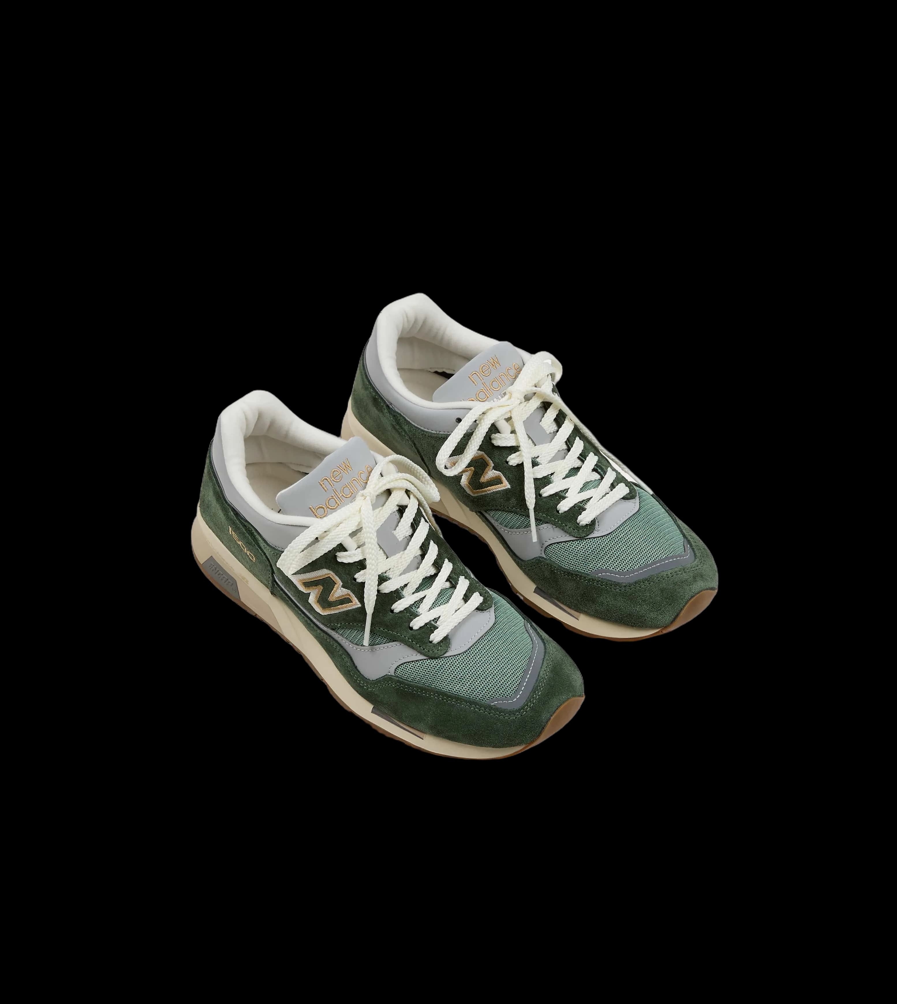 New Balance 'Vintage Sports' Kombu Green and Sea Spray Made in UK 1500v1 Trainers