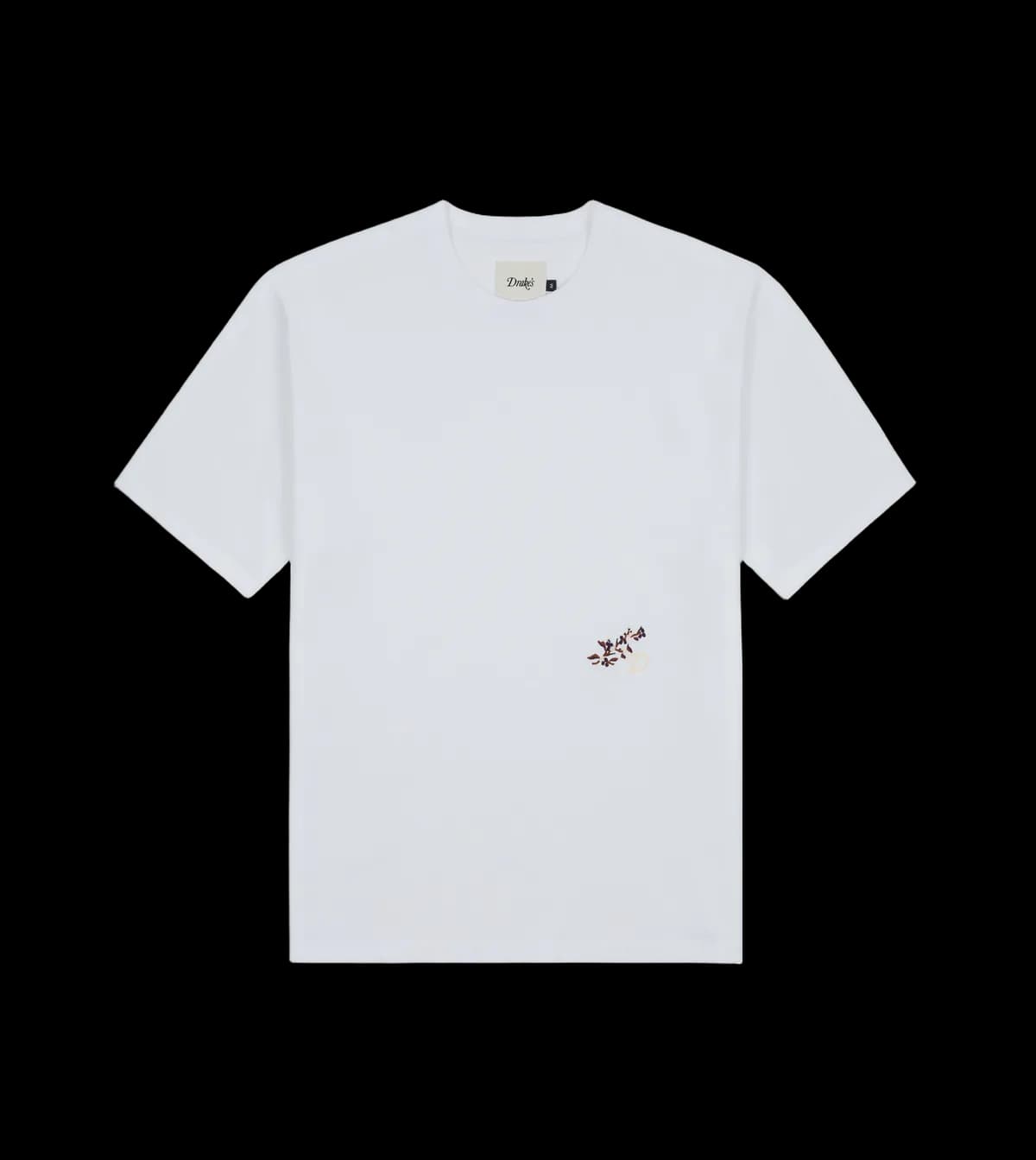White 'Blackthorn' Embroidered Short-Sleeve Hiking T-Shirt