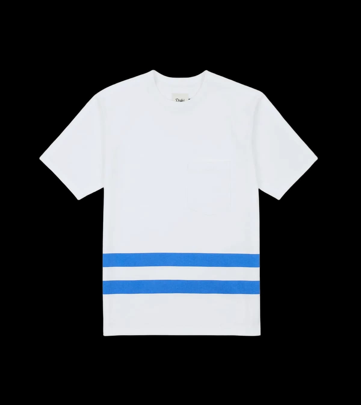 White Printed Stripe Hiking T-Shirt