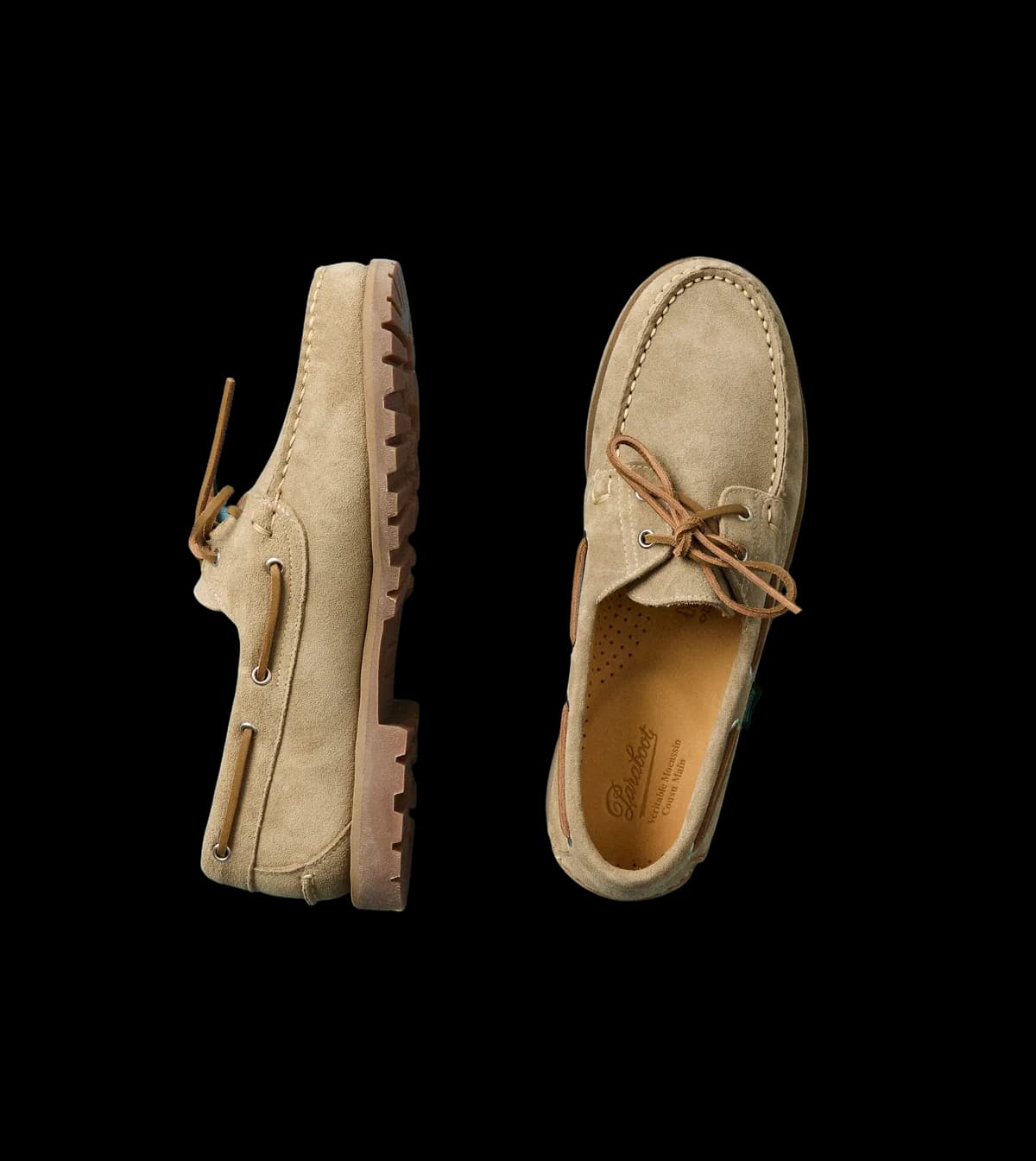Paraboot Malo Vel Sand Suede Boat Shoe