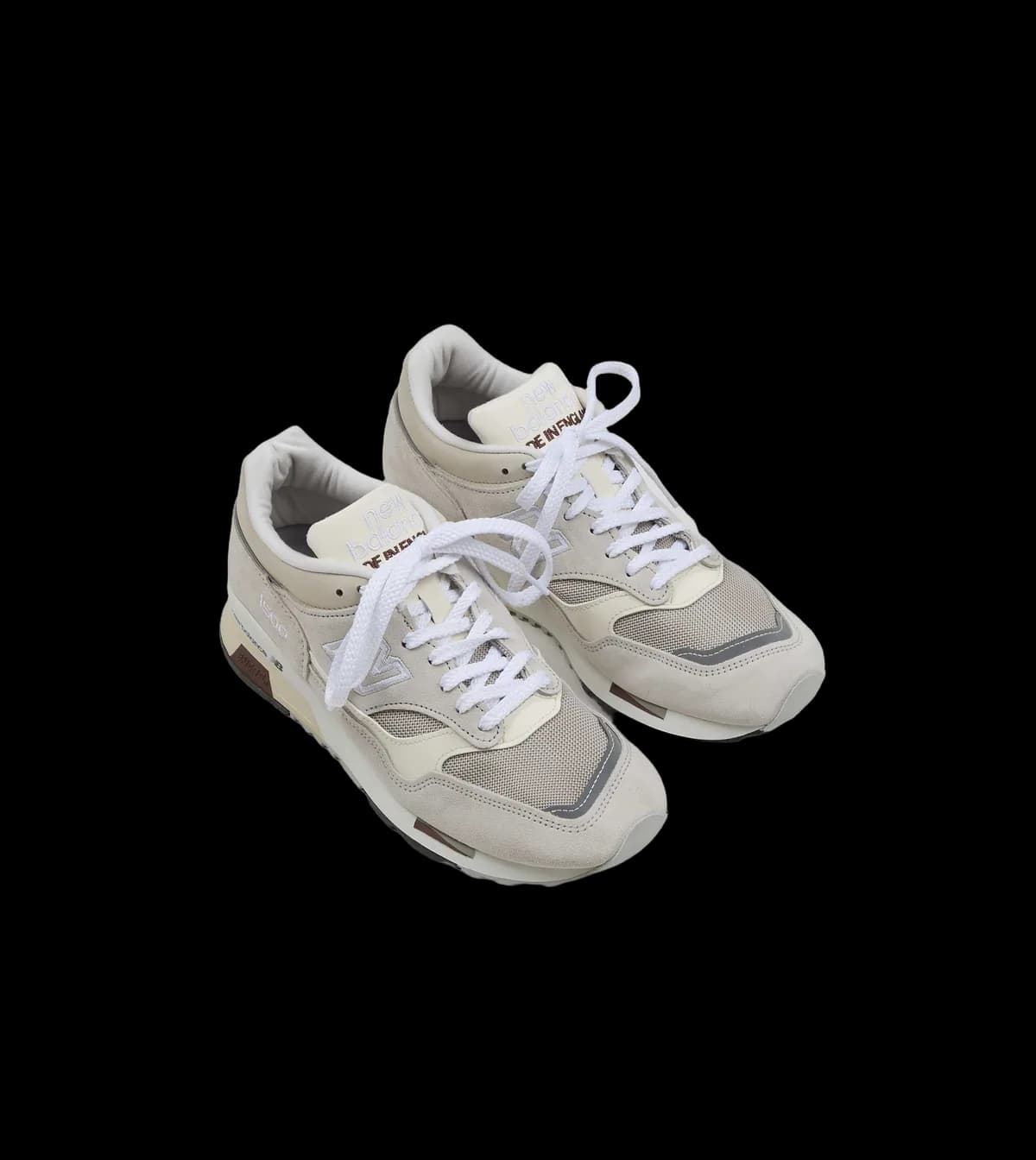 New Balance 'Elevated Essentials' Oyster and Antique White Made in UK 1500 Trainers