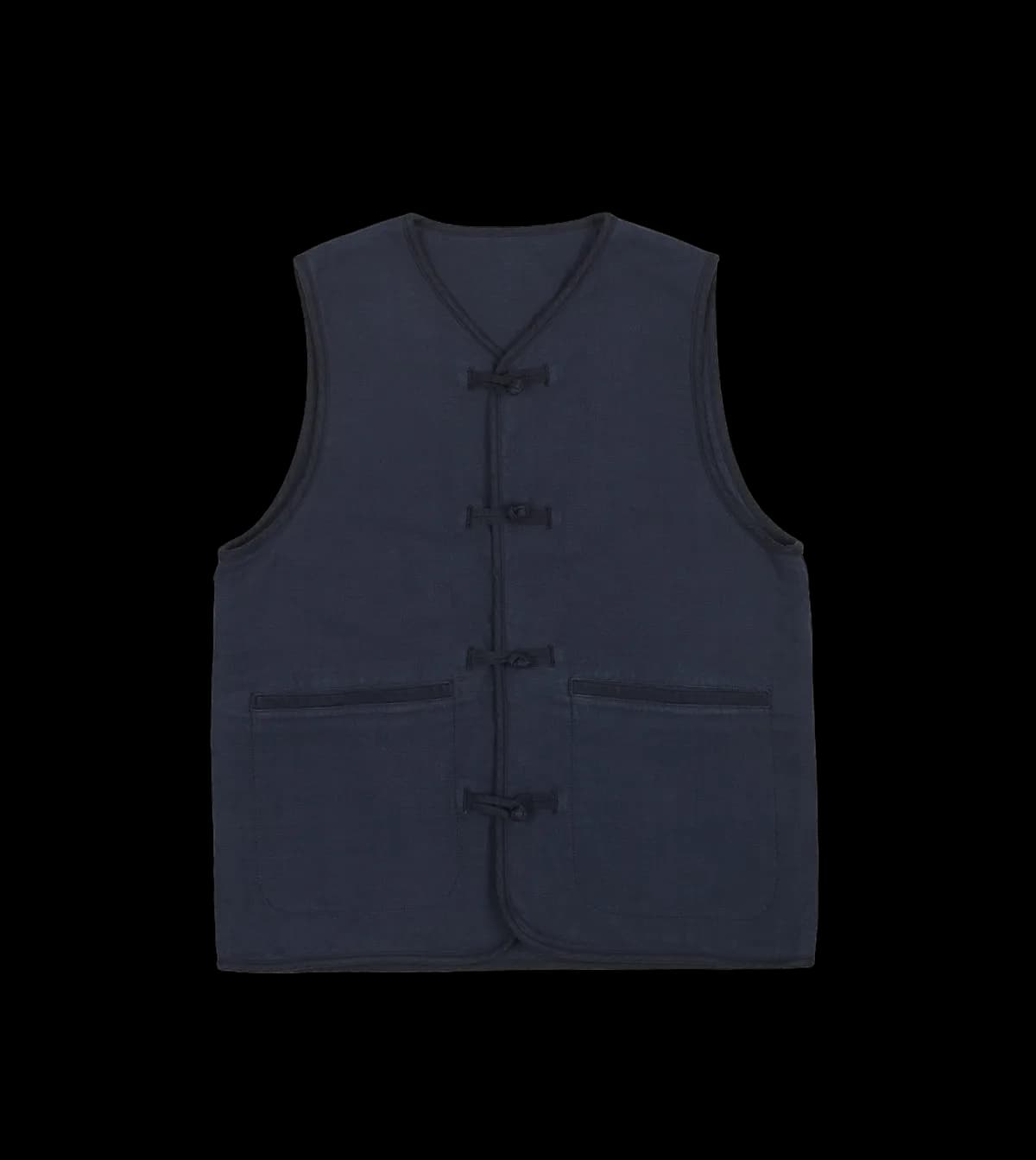 Navy Cotton Artist Vest