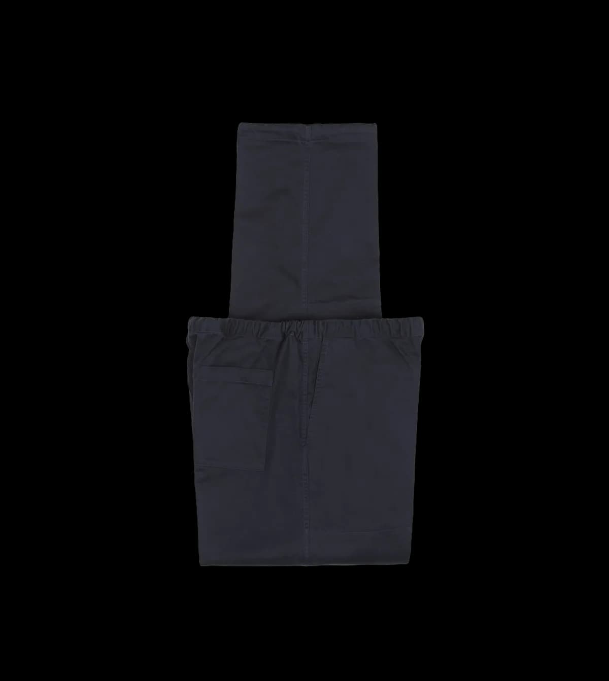Navy Cotton Drawstring Trousers