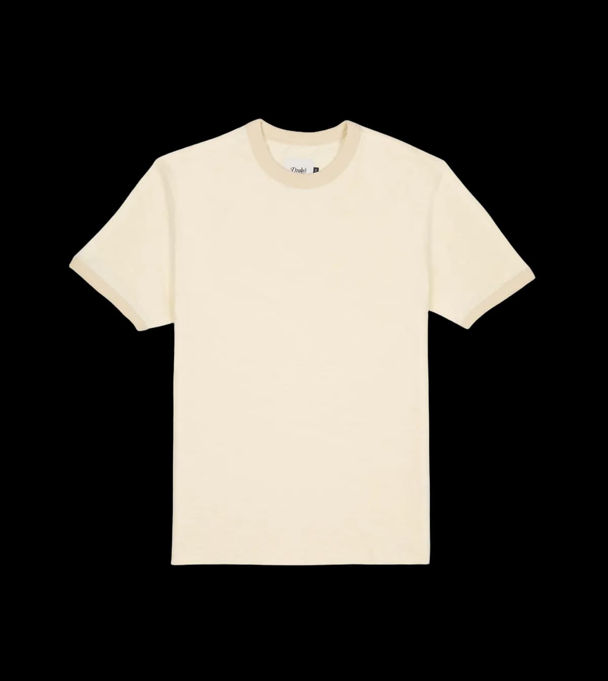 Ecru Tonal Ringer T-Shirt
