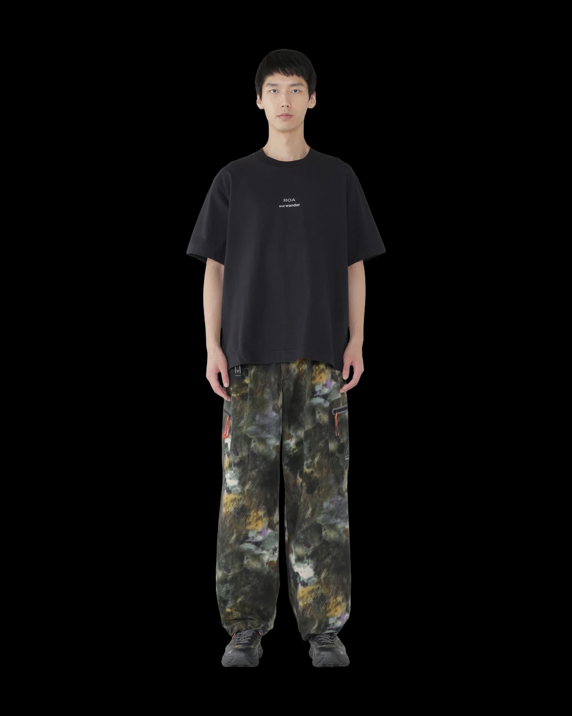 ROA x and wander Logo Printed T-Shirt