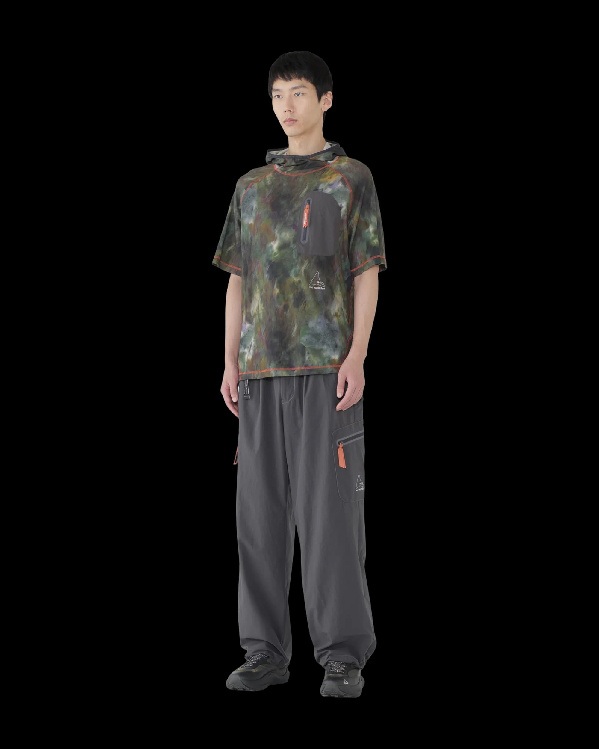 ROA x and wander Printed Hoodie T-Shirt
