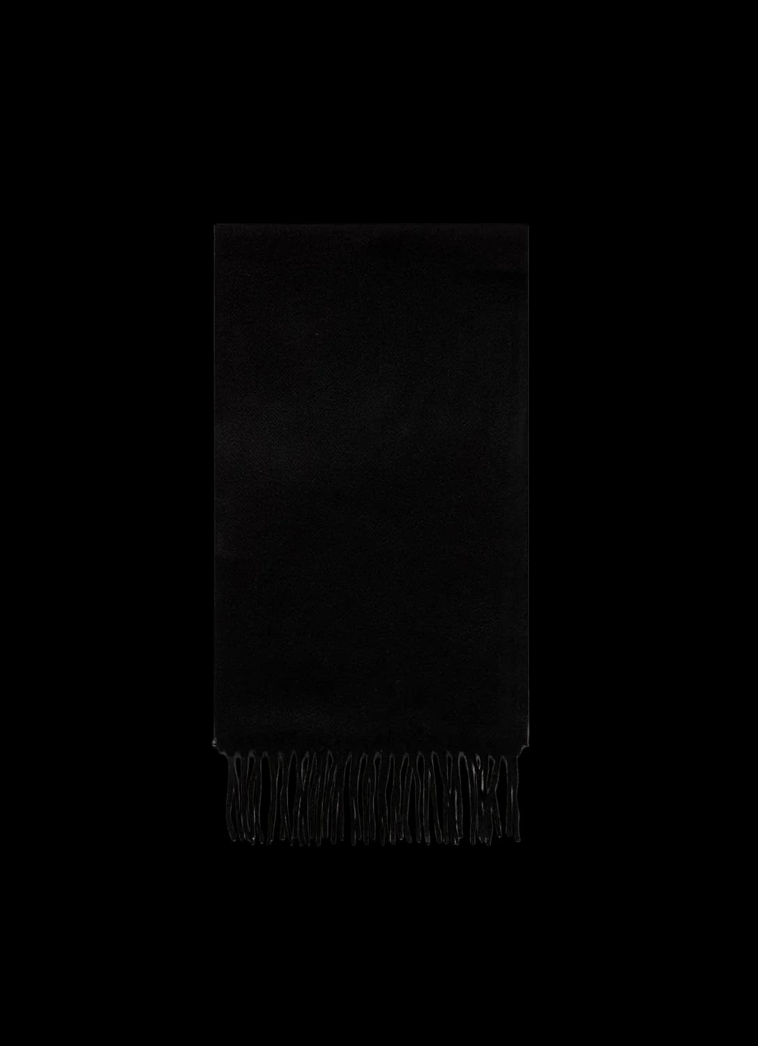 Cashmere Woven Scarf in Black