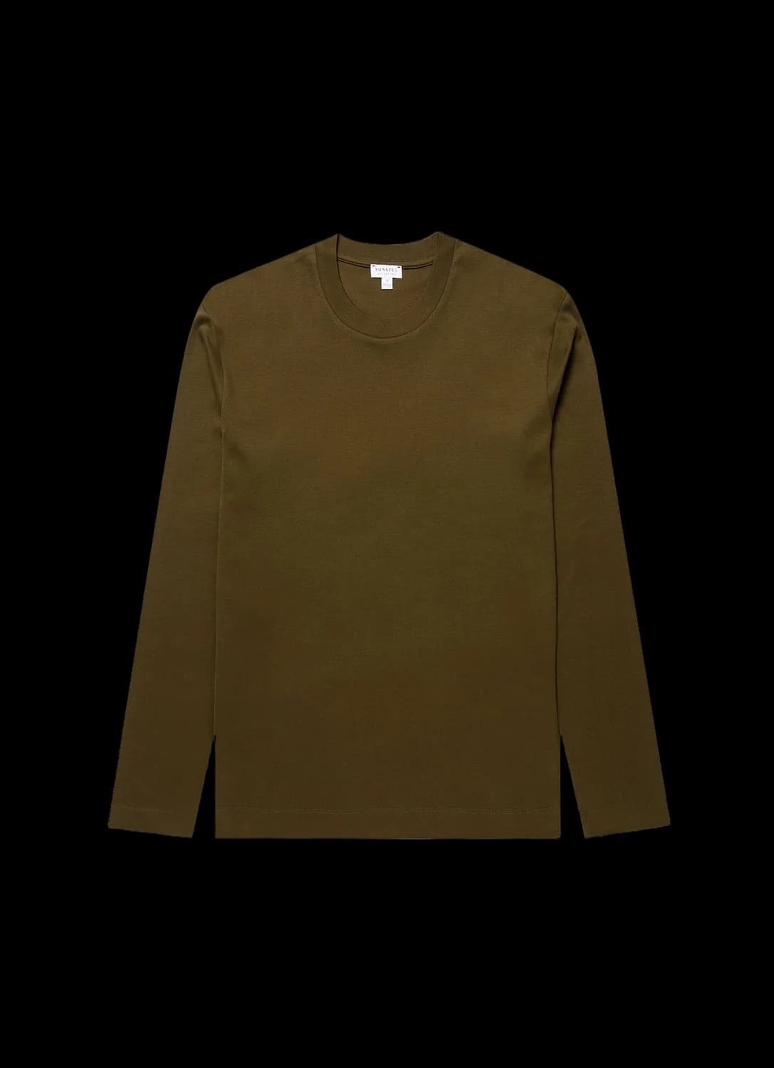 Men's Long Sleeve Heavyweight T-shirt in Loden Green