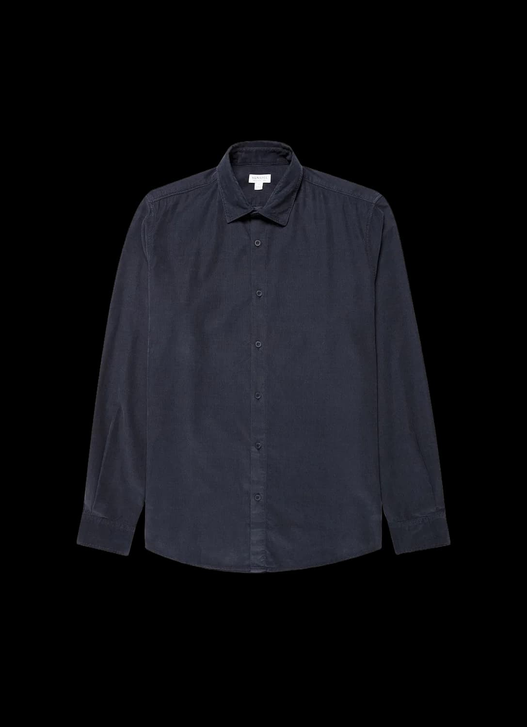 Men's Fine Cord Shirt in Midnight Navy