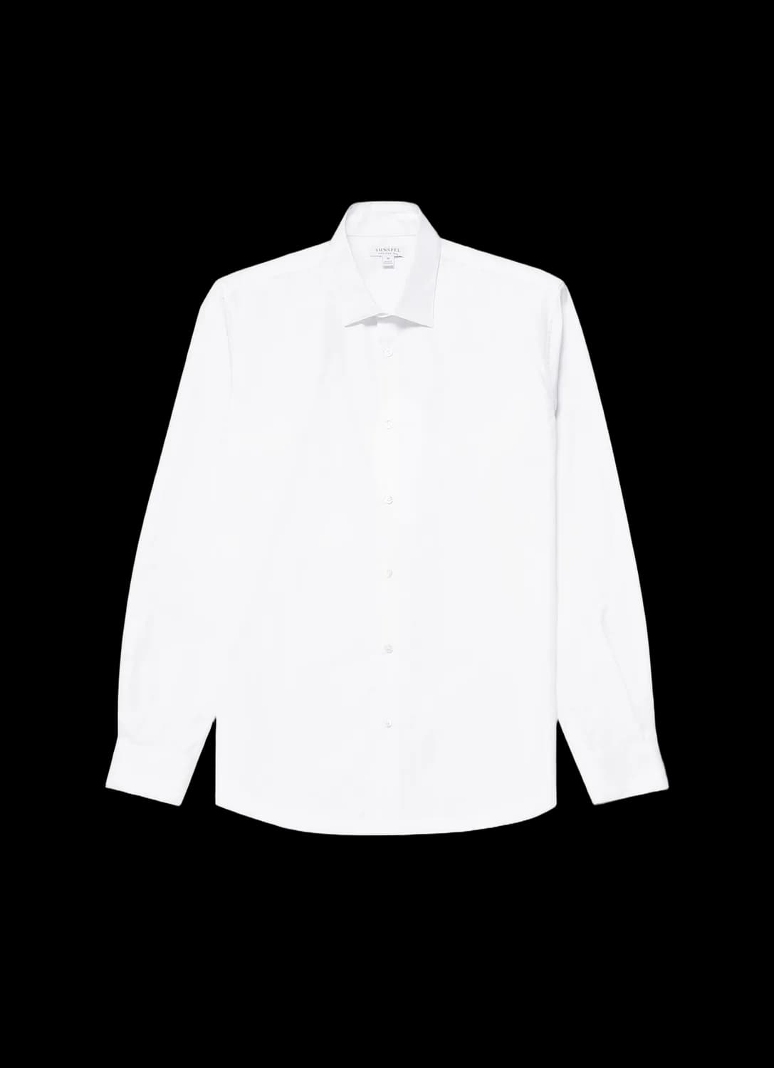 Men's Sea Island Cotton Shirt in White