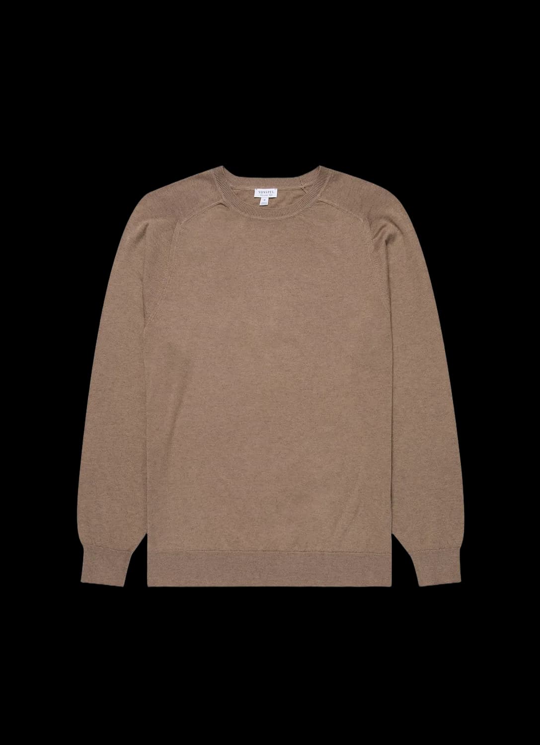 Men's Sea Island Cashmere Crew Neck Jumper in Oat