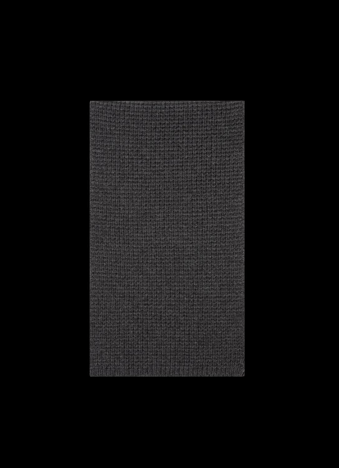 Textured Waffle Scarf in Charcoal Melange