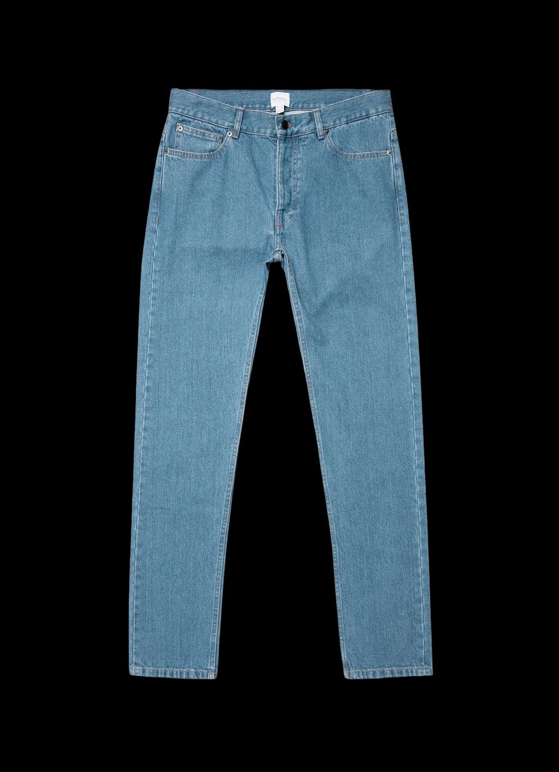 Men's Regular Fit Jeans in Mid Wash Denim