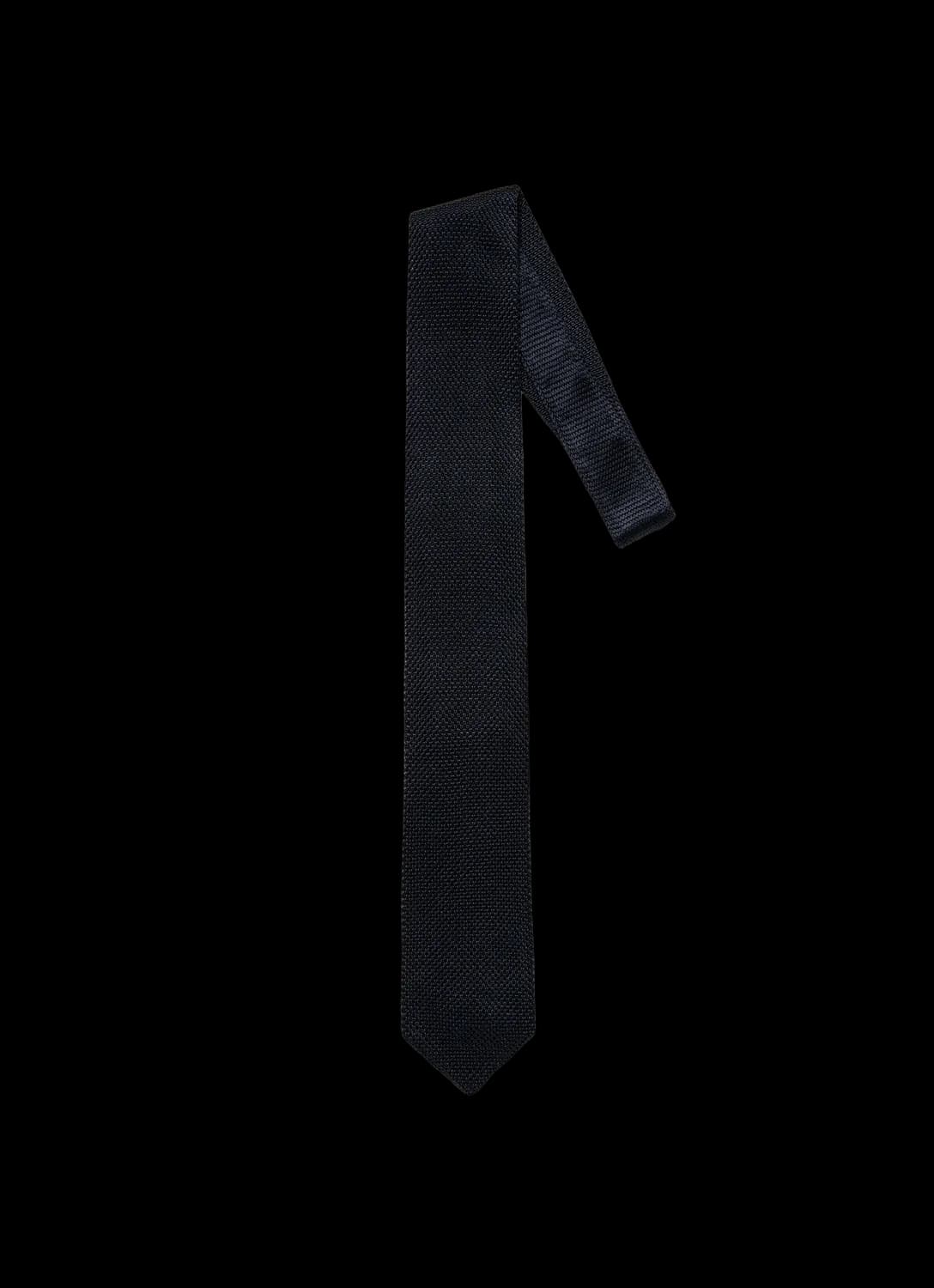 Men's Silk Knitted Tie in Navy