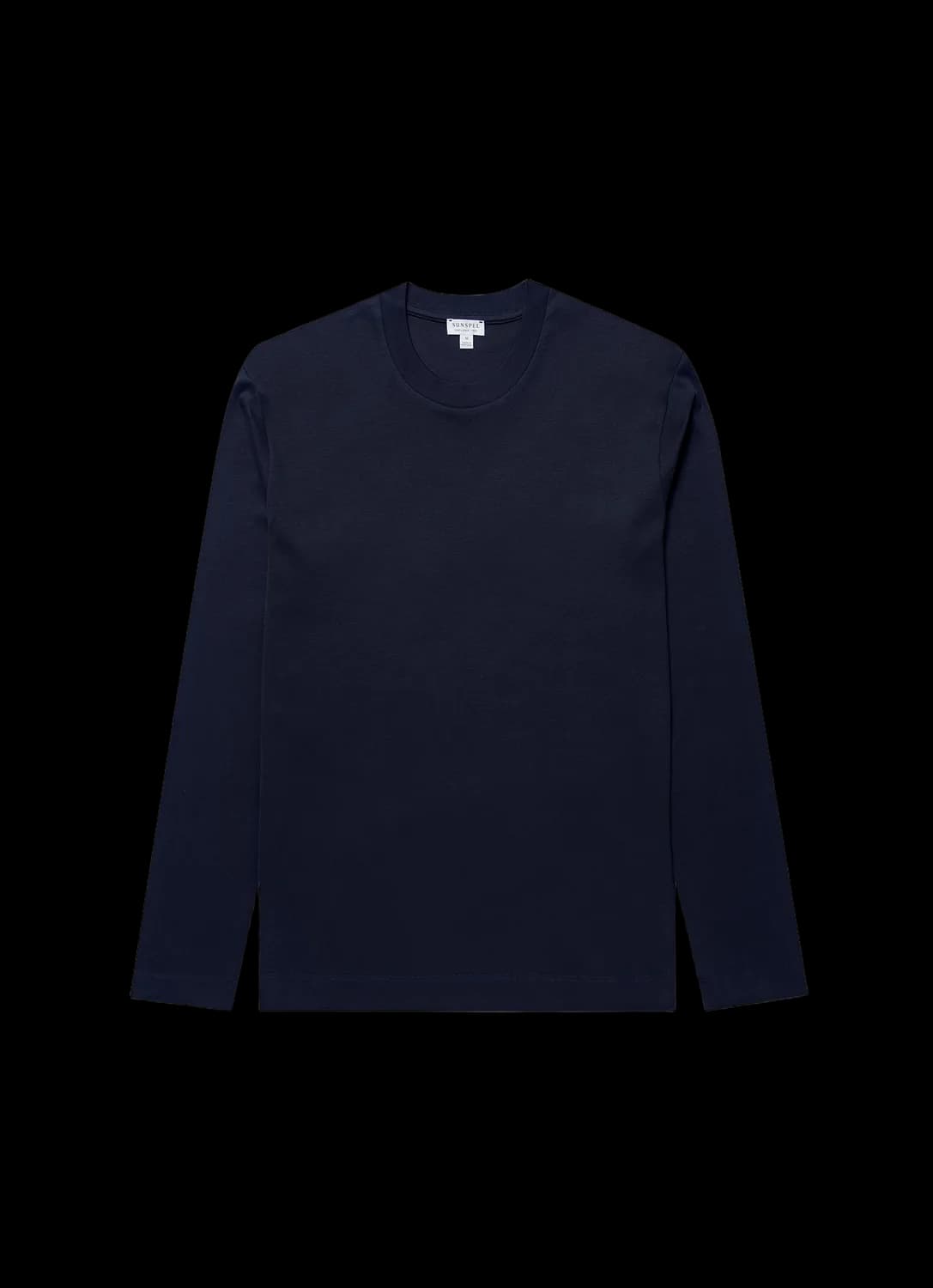 Men's Long Sleeve Heavyweight T-shirt in Midnight Navy