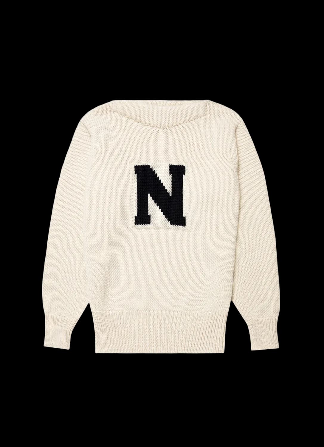Men's Sunspel x Nigel Cabourn Wide Neck Crew in Ecru