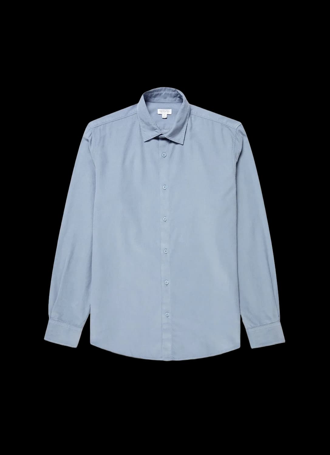 Men's Fine Cord Shirt in Powder Blue