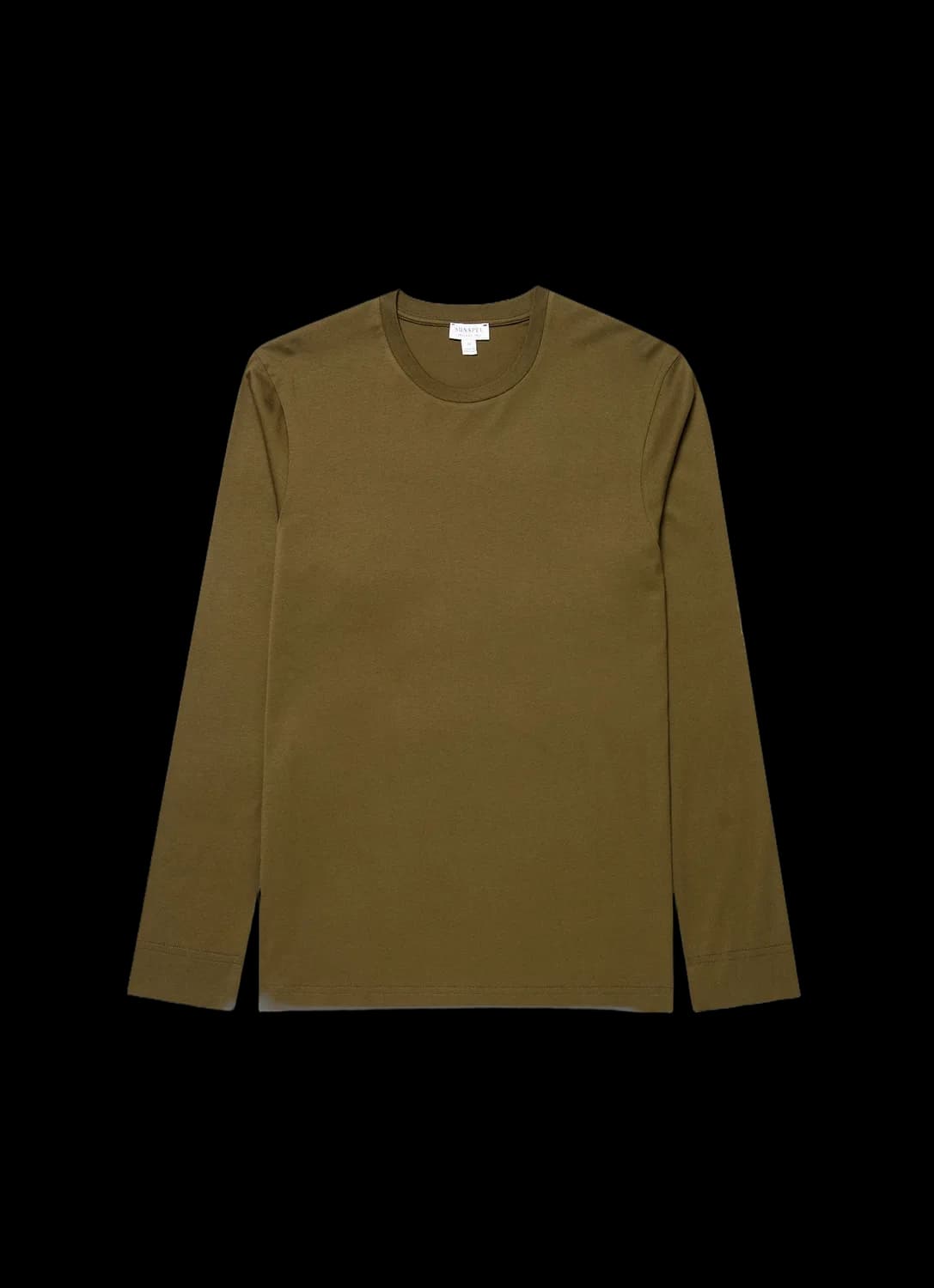 Men's Long Sleeve Riviera Midweight T-shirt in Loden Green