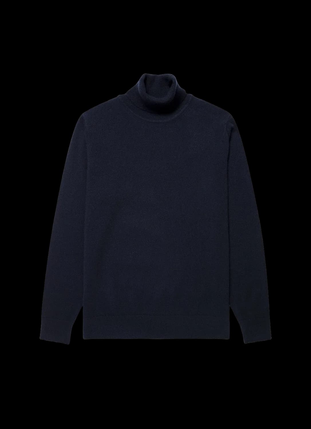 Men's Cashmere Roll Neck Jumper in Navy