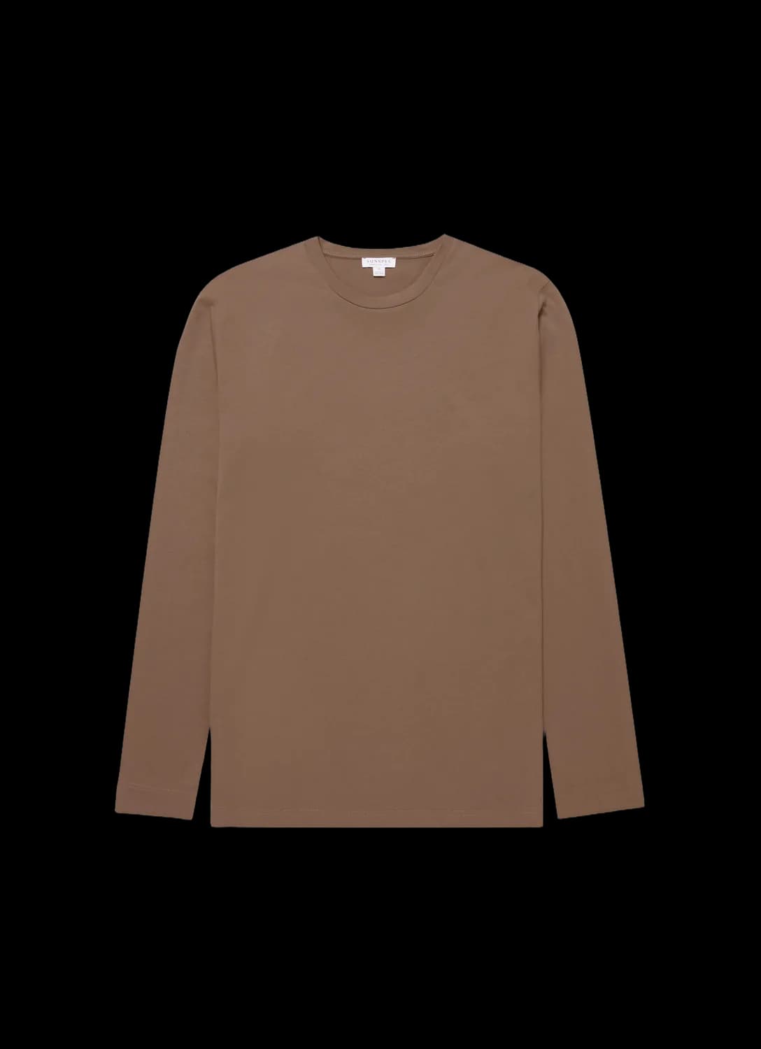 Men's Long Sleeve Riviera Midweight T-shirt in Bark