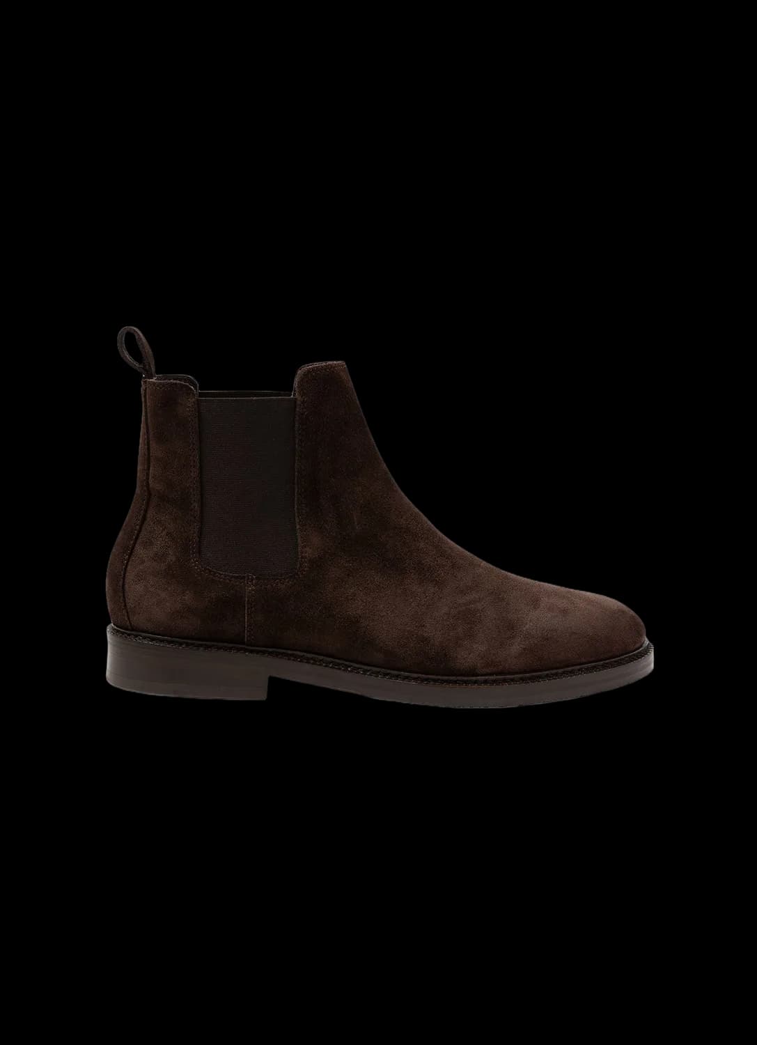 Men's Suede Chelsea Boot in Coffee