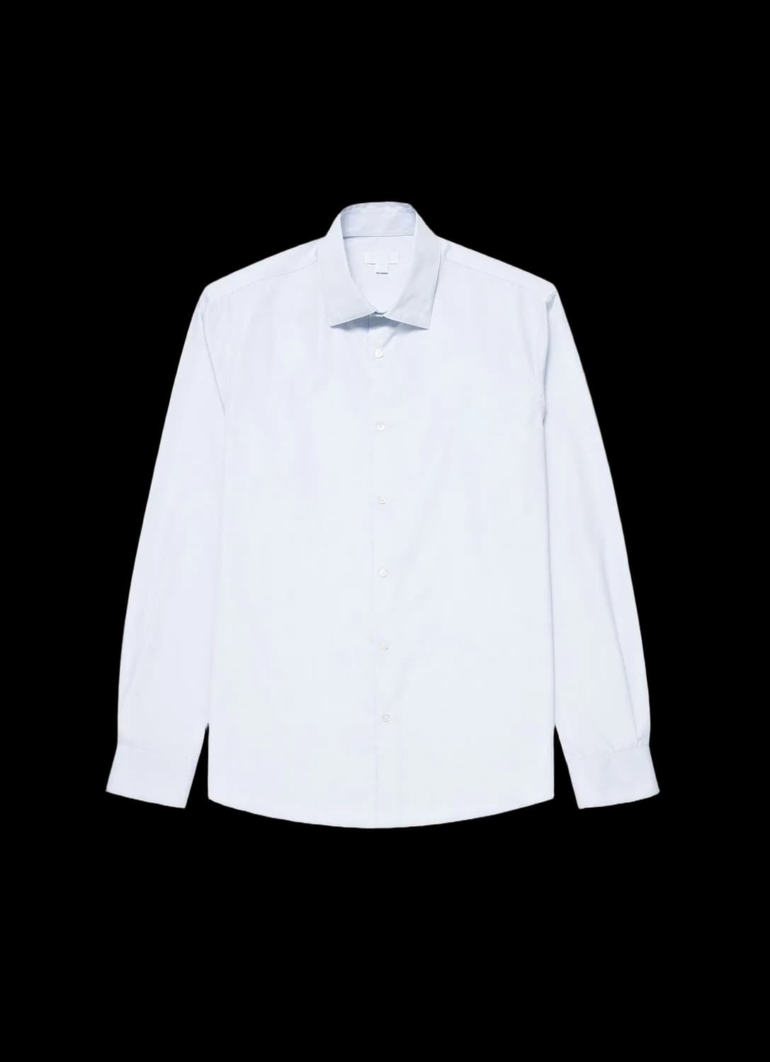 Men's Sea Island Cotton Shirt in Ink Blue