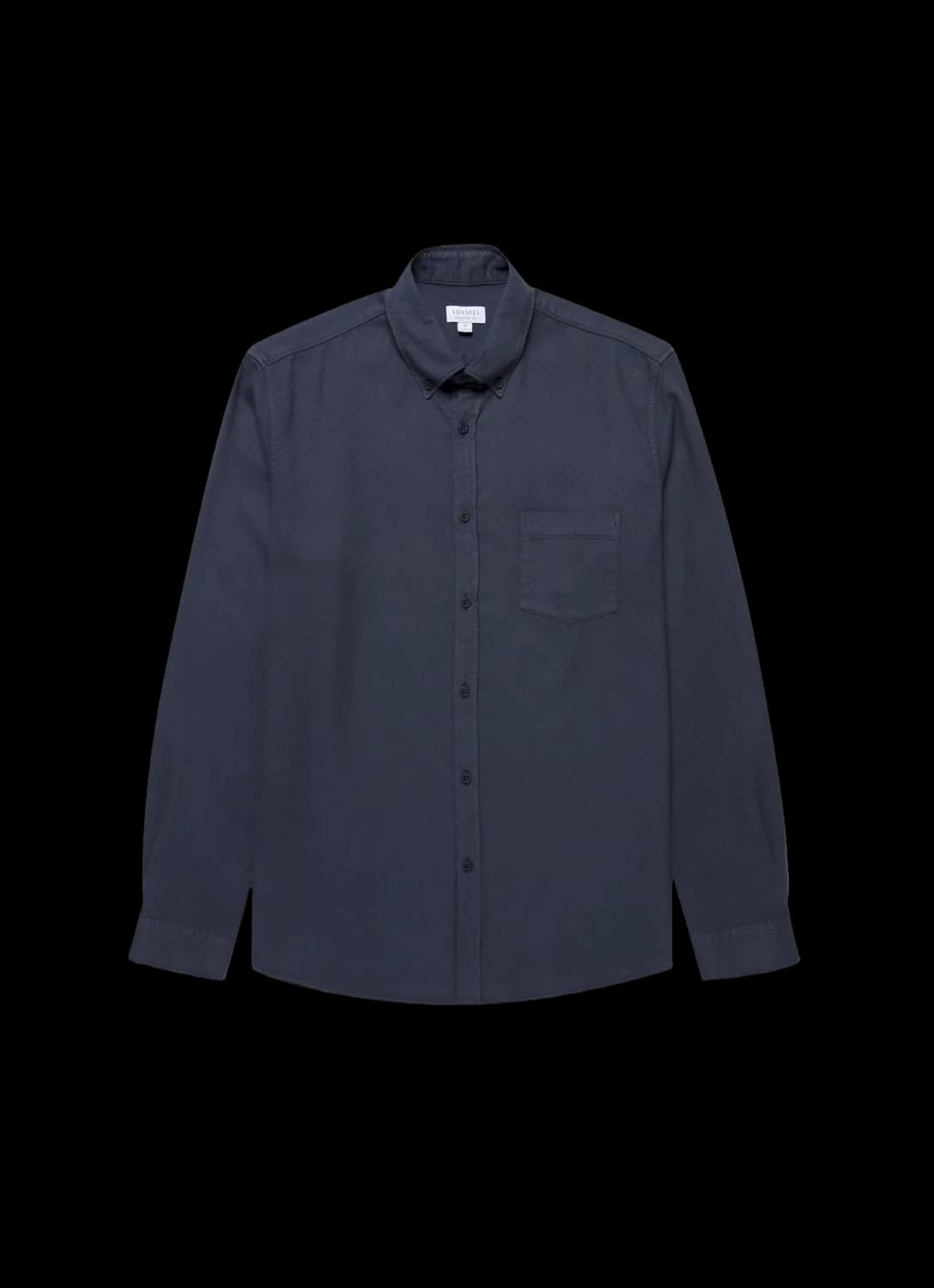 Men's Button Down Flannel Shirt in Navy