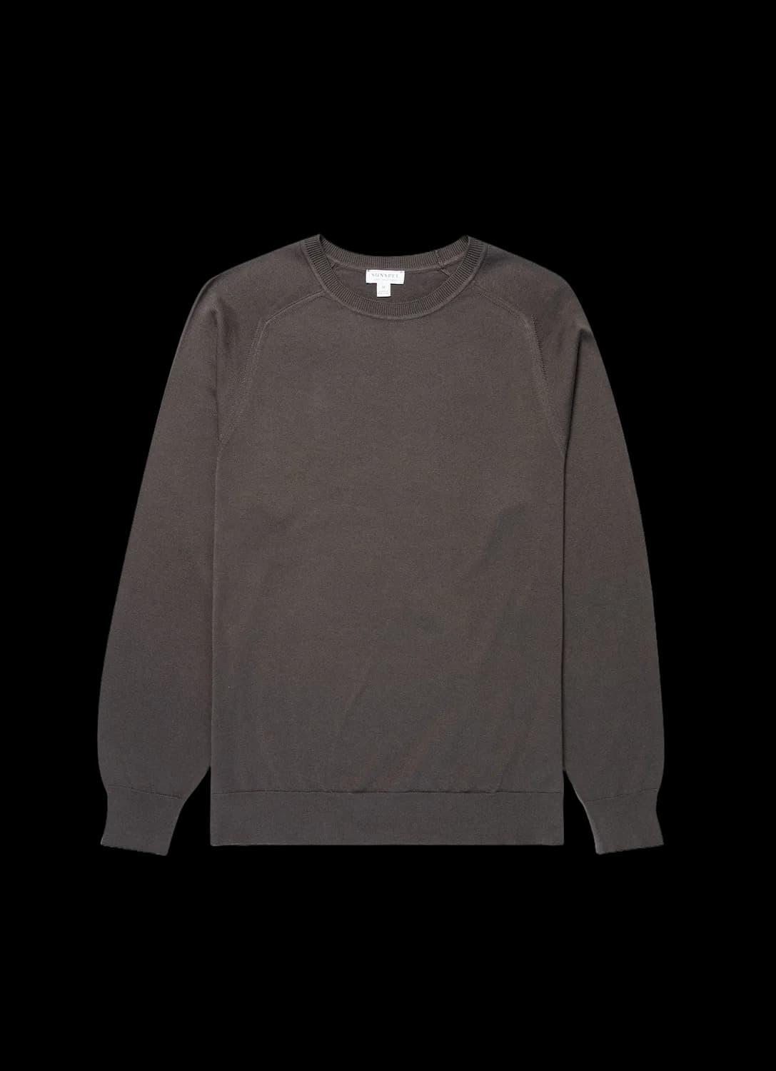 Men's Sea Island Cashmere Crew Neck Jumper in Anthracite