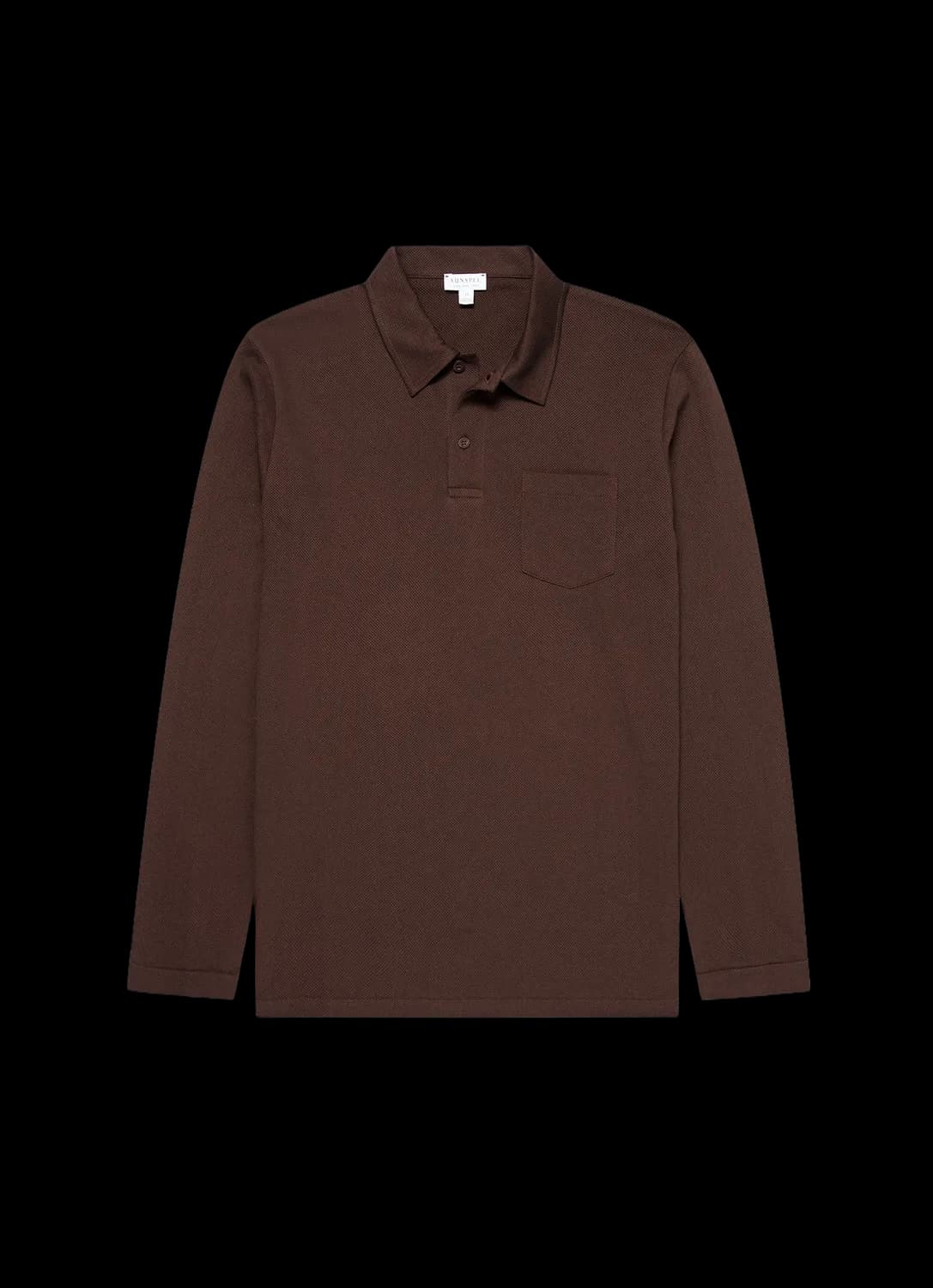 Men's Long Sleeve Riviera Polo Shirt in Bakelite