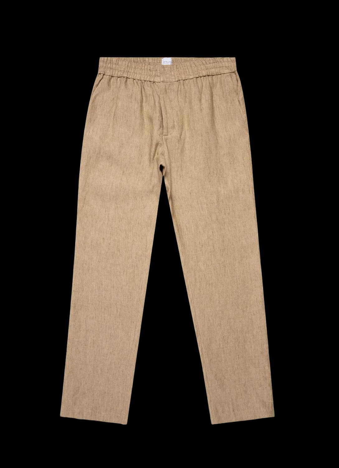 Men's Linen Drawstring Trouser in Dune Melange