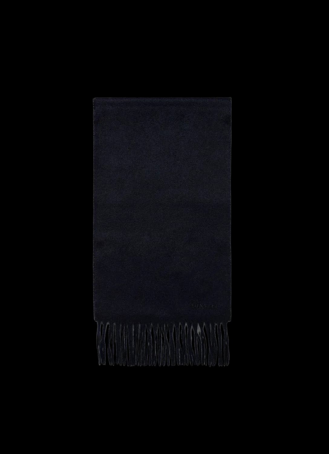 Men's Cashmere Scarf in Navy