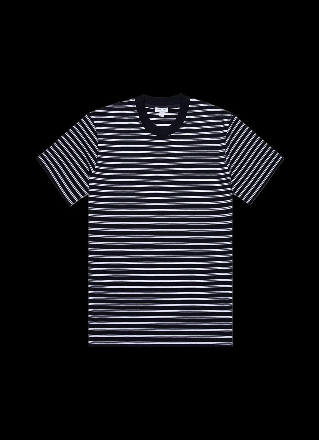Men's Relaxed Fit Heavyweight T-shirt in Navy/White