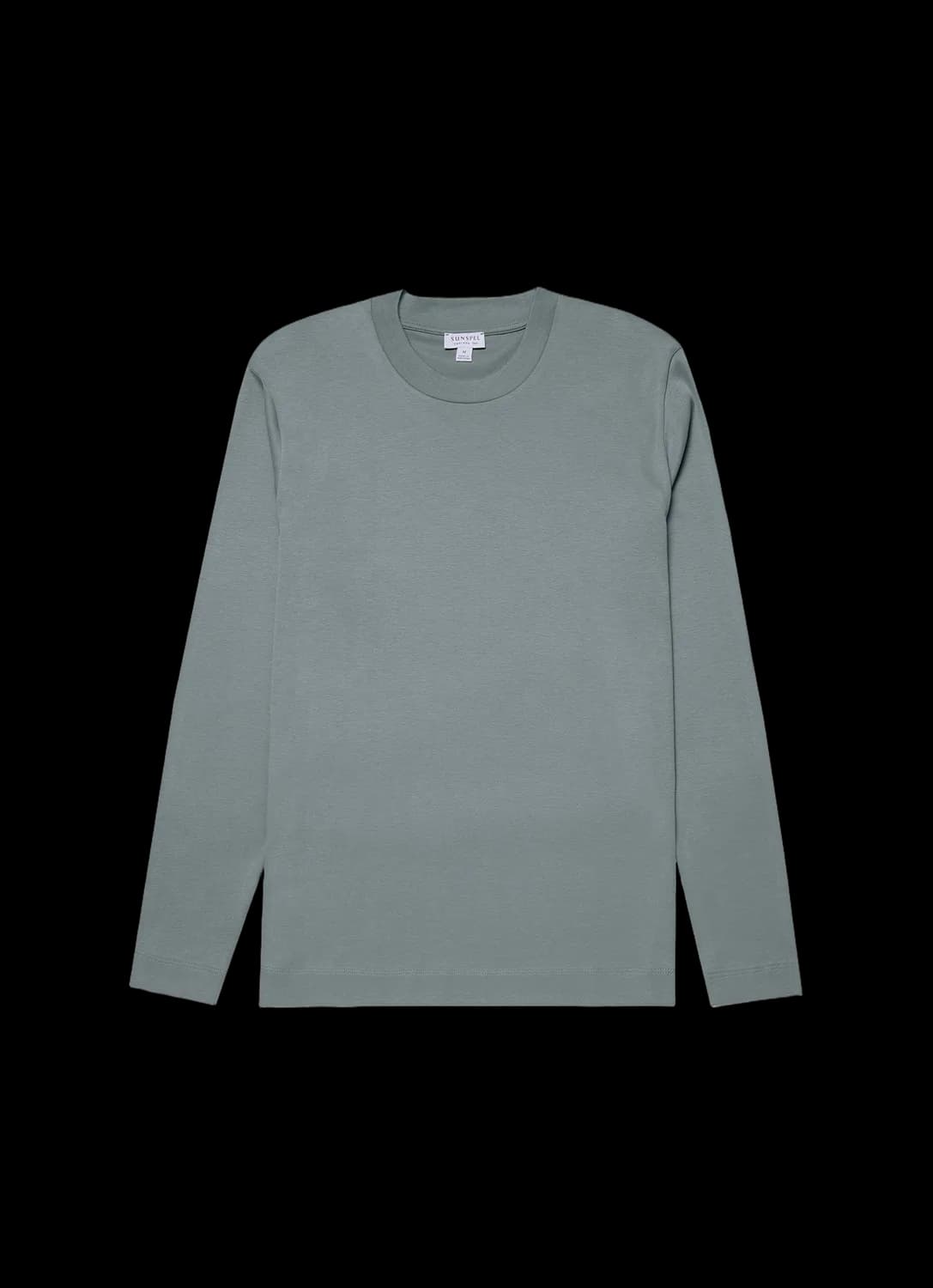 Men's Long Sleeve Heavyweight T-shirt in Smoke Green