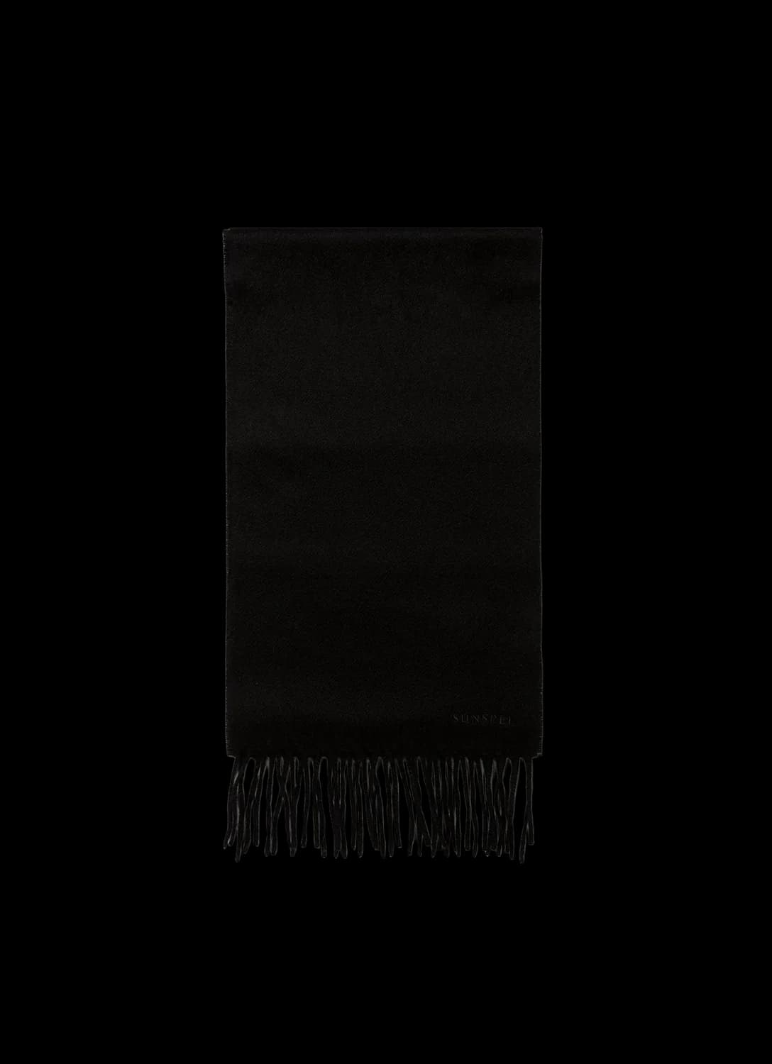 Men's Cashmere Scarf in Black