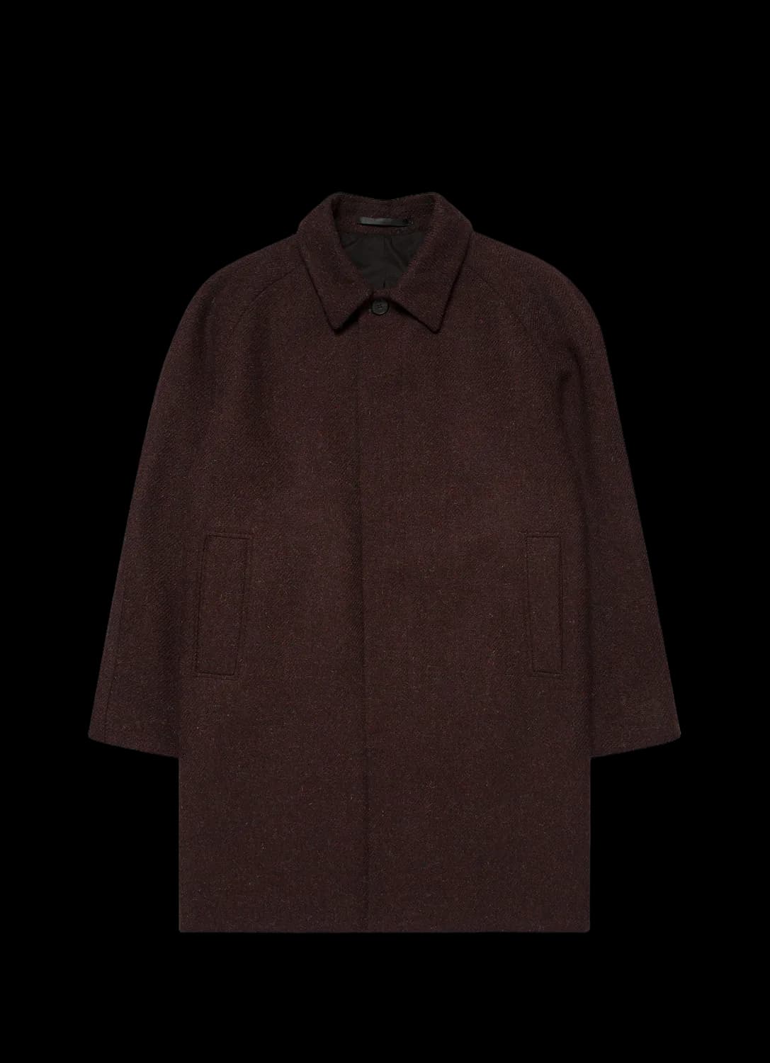 Men's Harris Tweed Car Coat in Truffle
