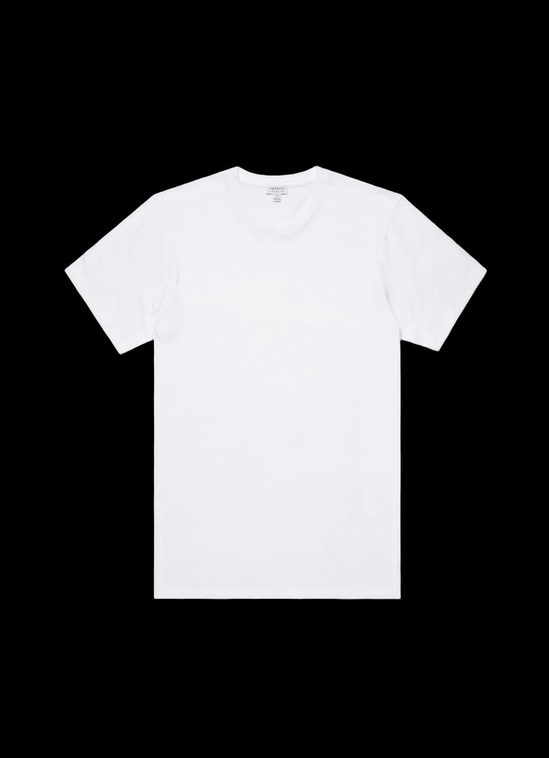 Men's Cotton Linen T-shirt in White