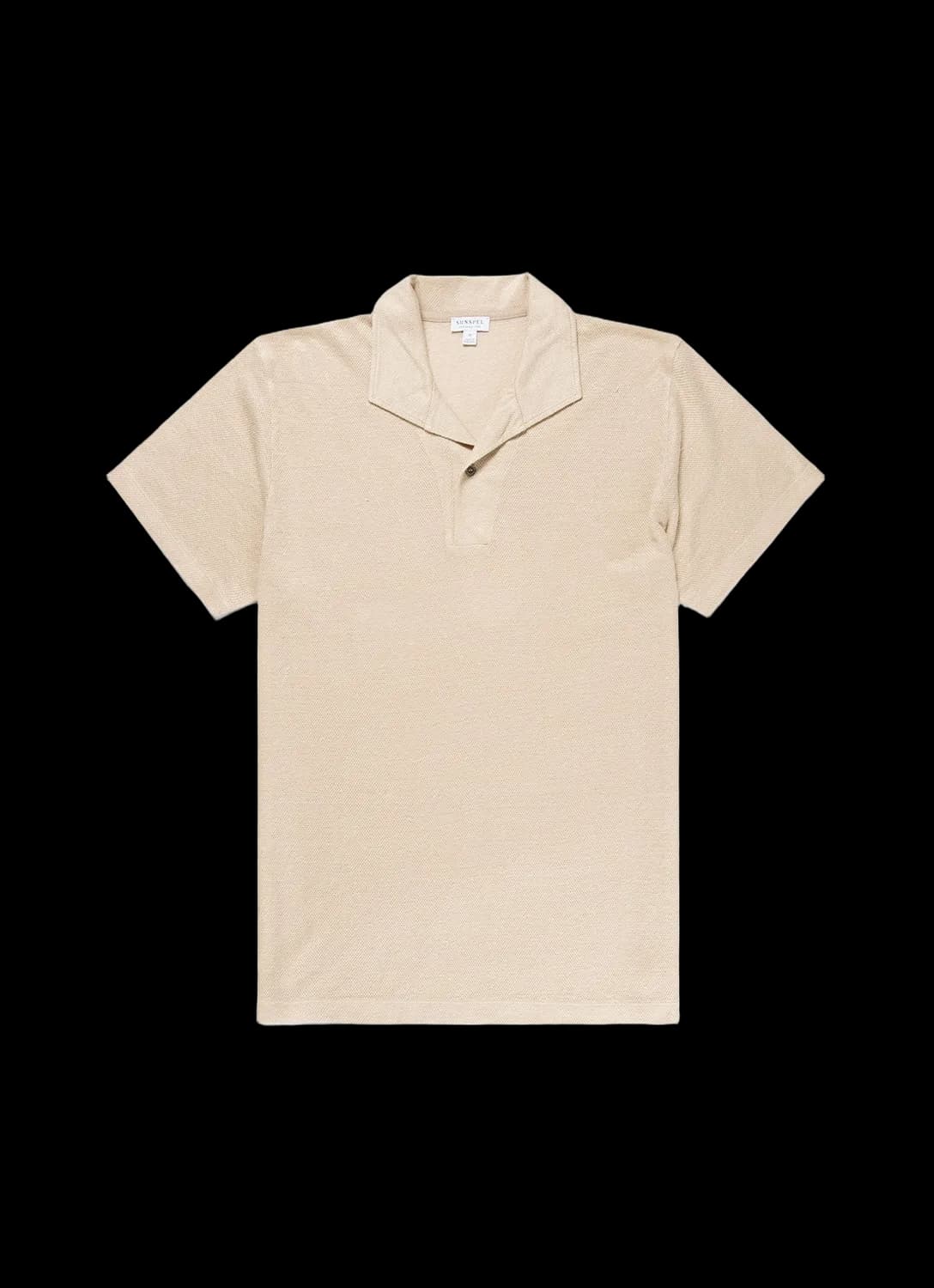 Men's Linen Piqué Polo Shirt in Hazelwood