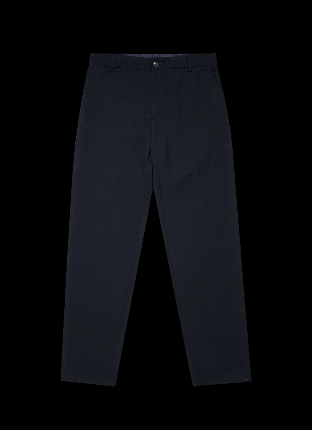 Men's Seersucker Wool Trouser in Navy
