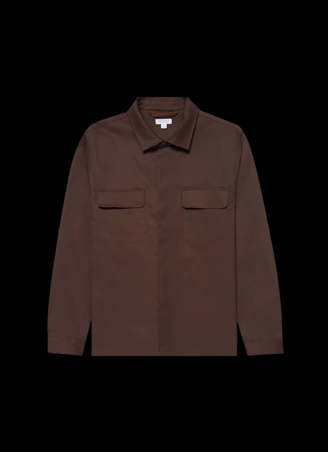 Men's Cotton Cashmere Overshirt in Truffle