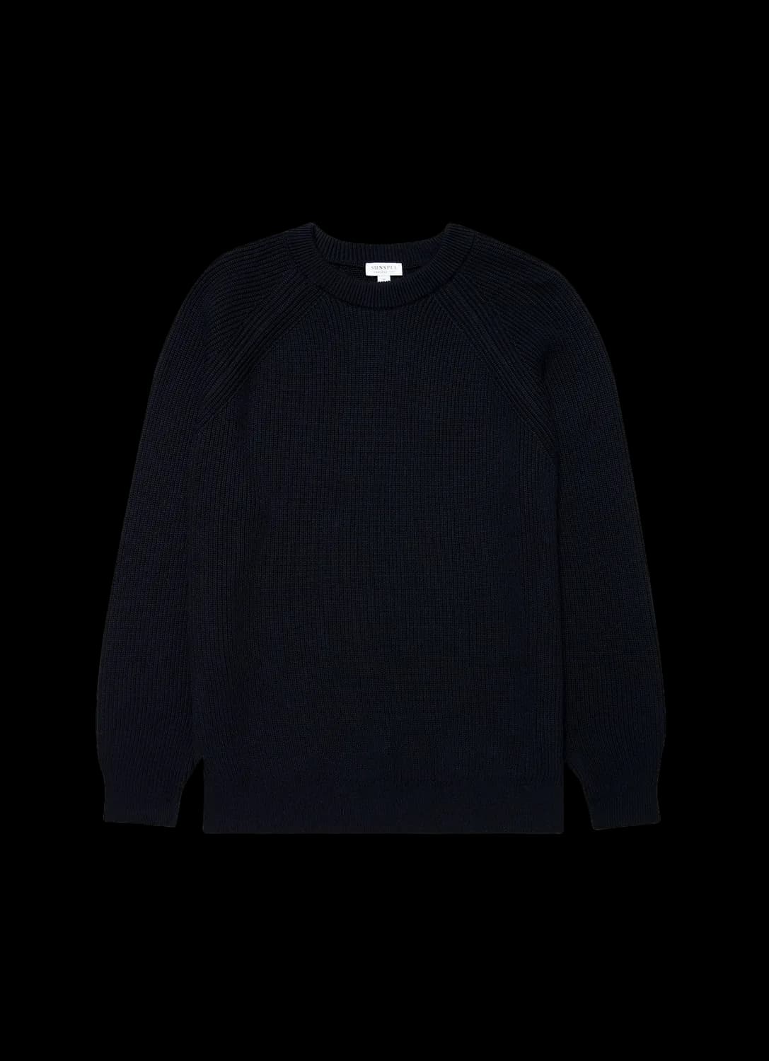 Men's Ribbed Jumper in Navy