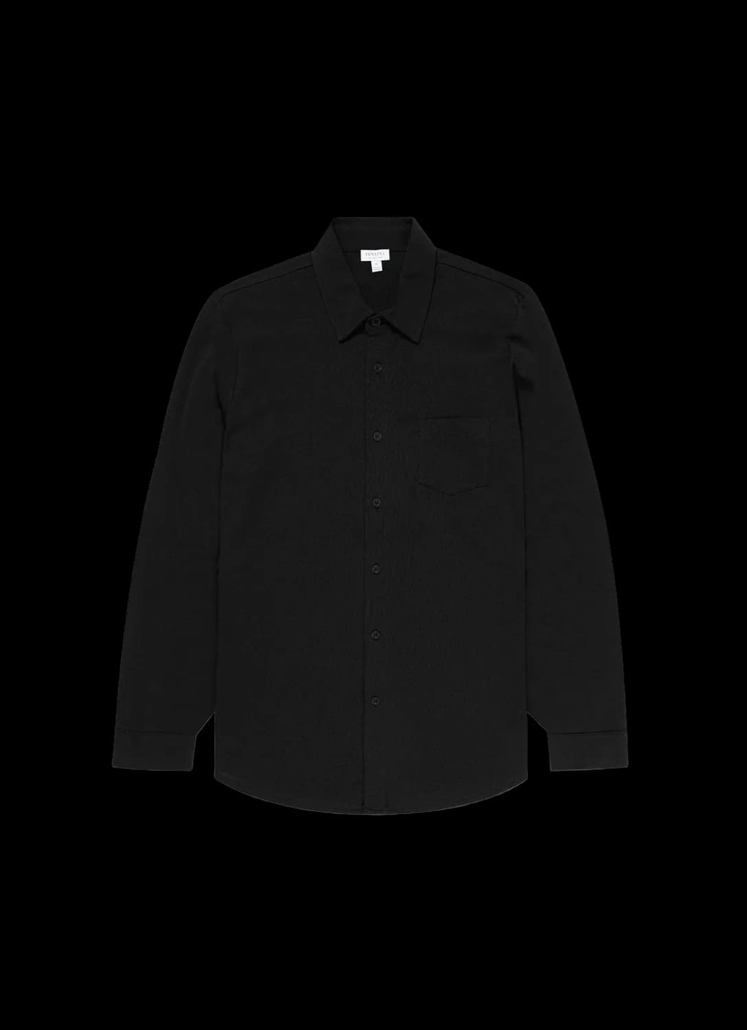 Men's Piqué Shirt in Black