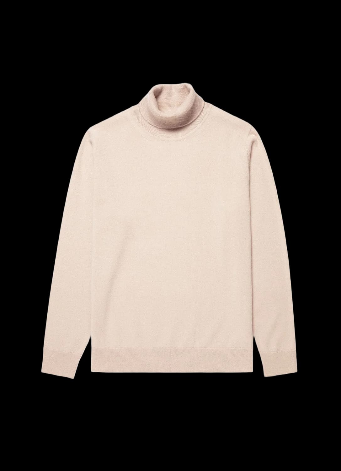 Men's Cashmere Roll Neck Jumper in Swansdown