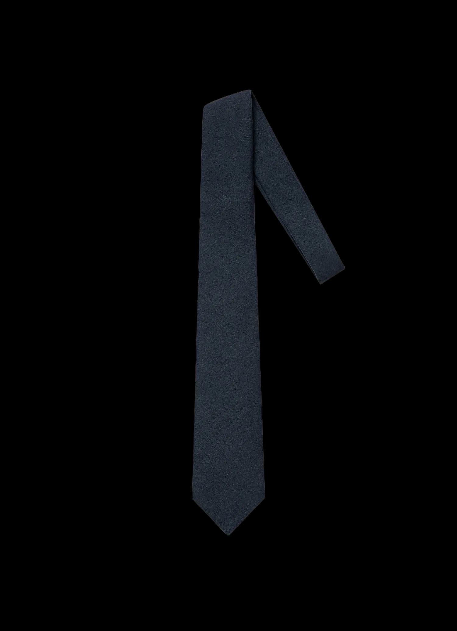 Men's Linen Tie in Light Navy