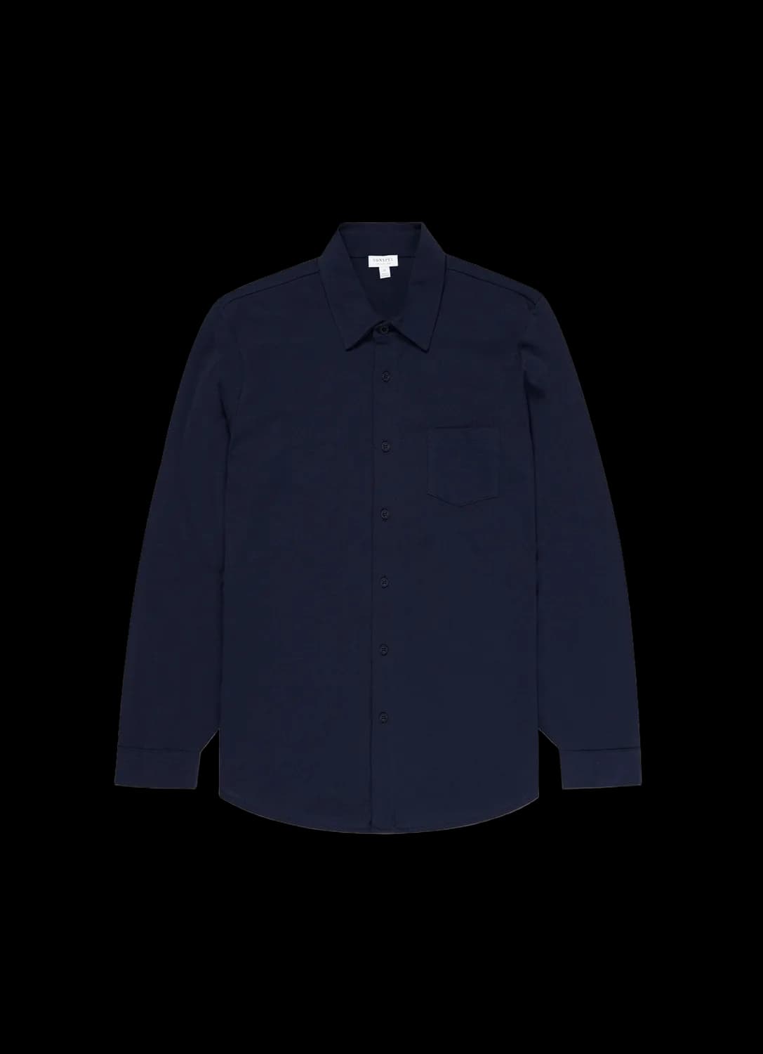 Men's Piqué Shirt in Navy